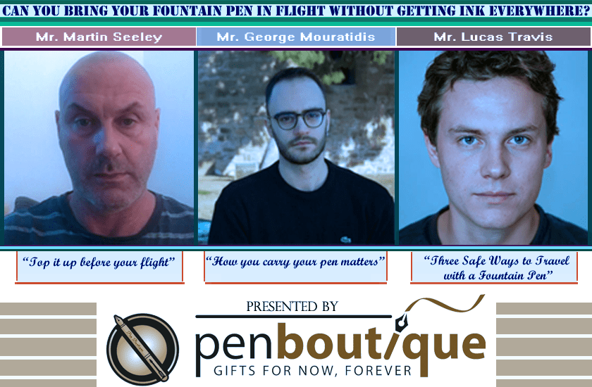 Can you bring your fountain pen in flight without getting ink everywhere? - Pen Boutique Ltd