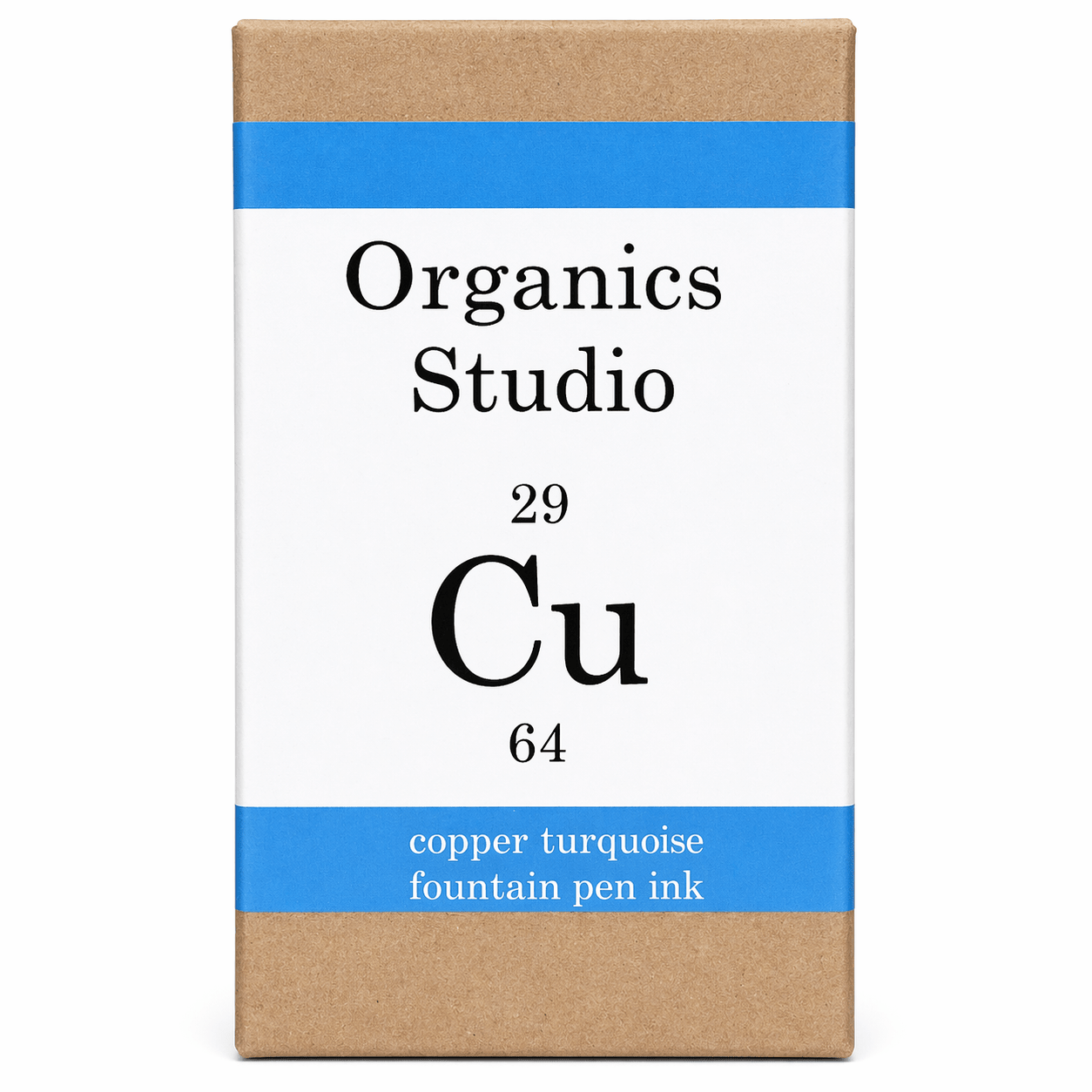 Organics Studio Periodic Table Ink Bottle - Copper Turquoise - Pen Boutique Ltd