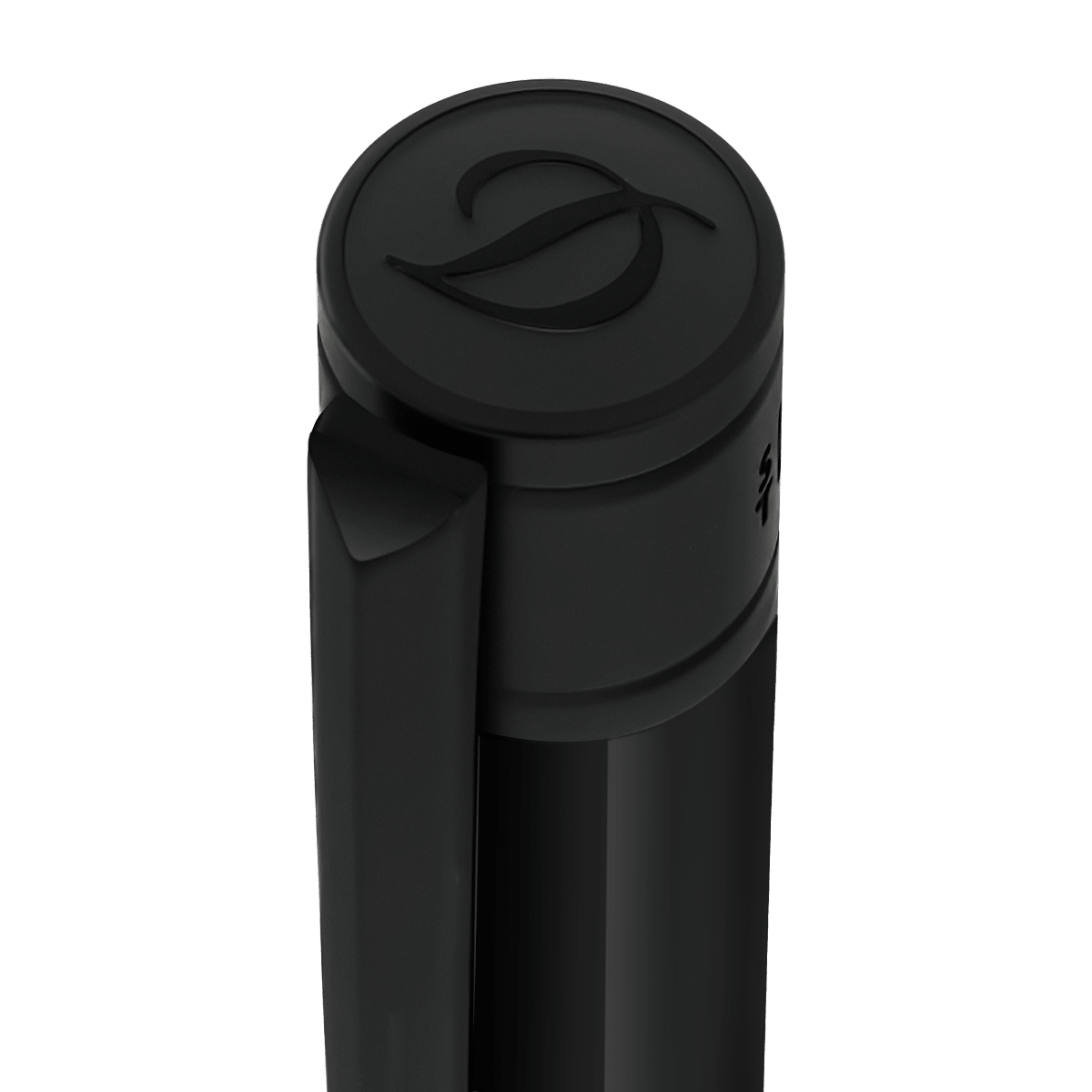 S T Dupont D - Initial Ballpoint Pen - Black - Matte Black Trim - Pen Boutique Ltd