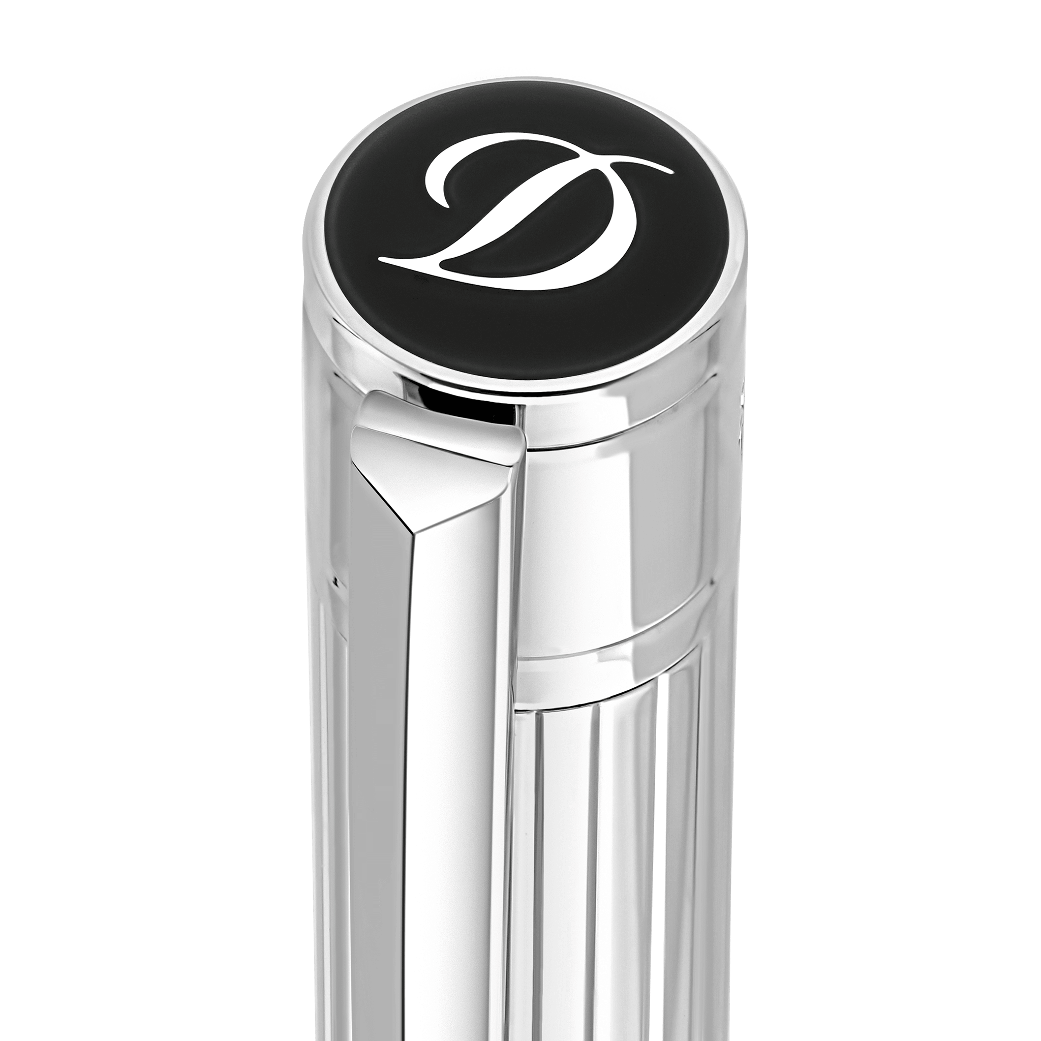 S T Dupont D - Initial Ballpoint Pen - Duo Tone - Chrome Trim - Pen Boutique Ltd