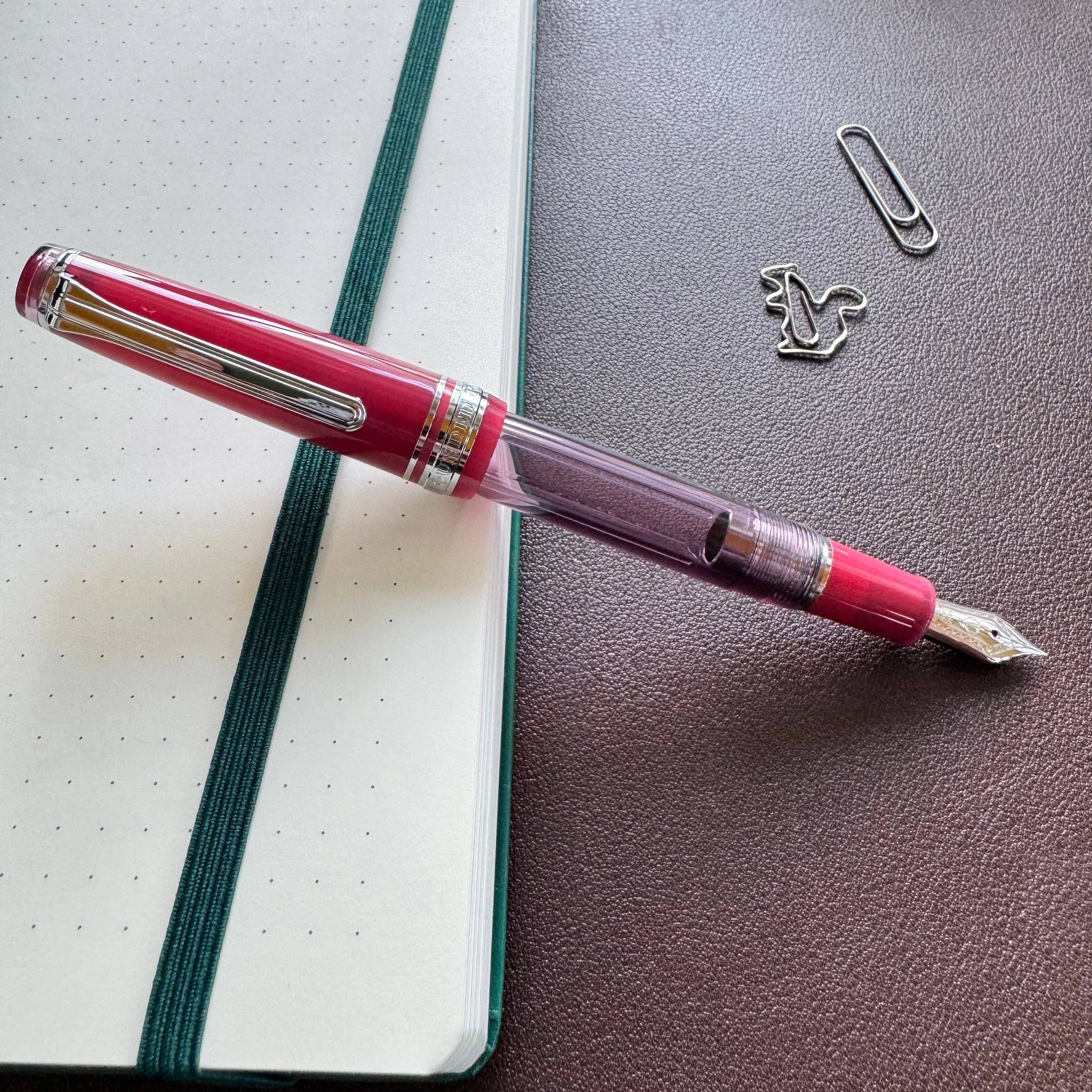 On Sale: Sailor Professional Gear Slim Manyo Fountain Pen 2 Set - Wisteria - Silver Trim (Special Edition) - Pen Boutique Ltd