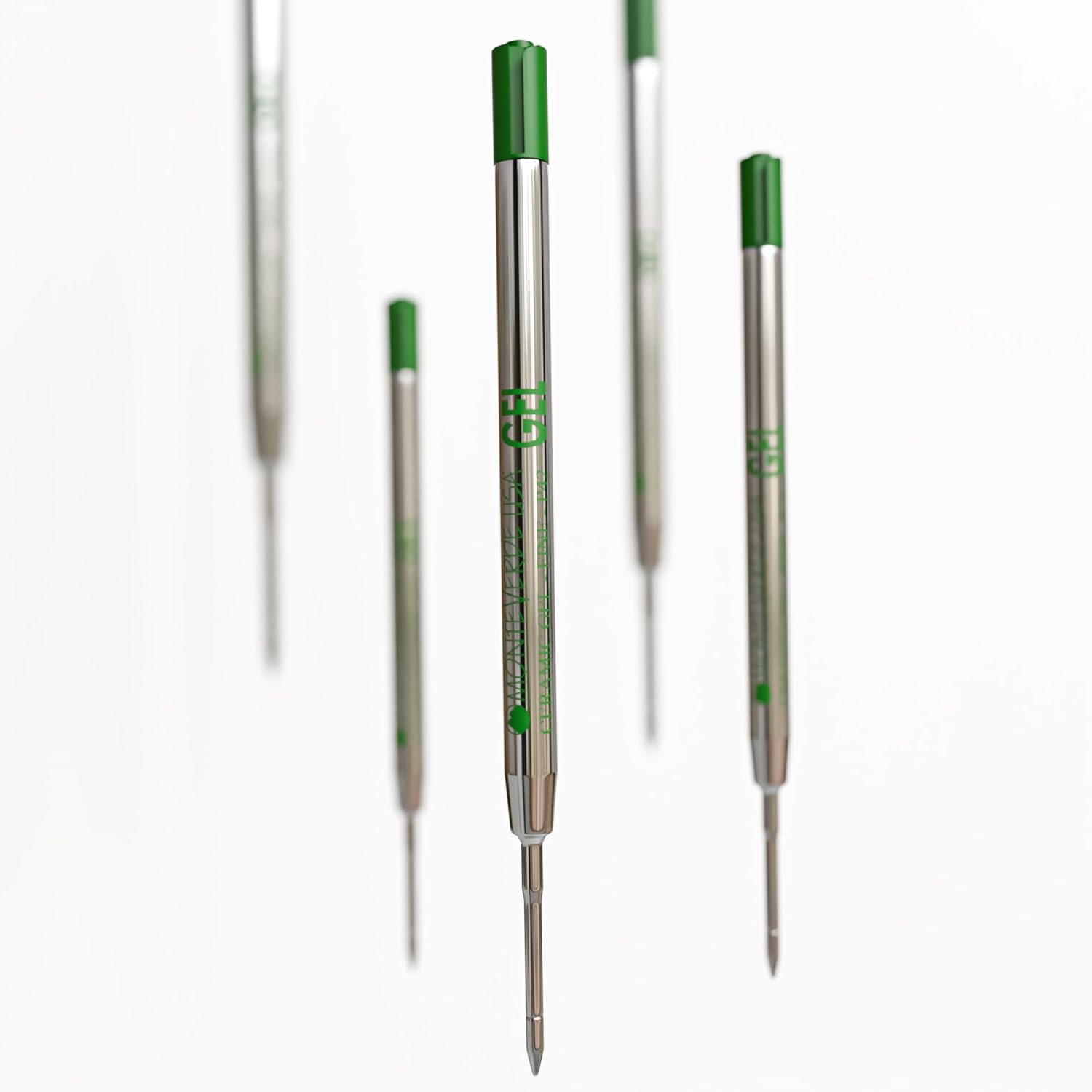 Monteverde Capless Gel Refill (to fit Parker) - Green - 0.7 mm Fine Point (1/pack) - Pen Boutique Ltd