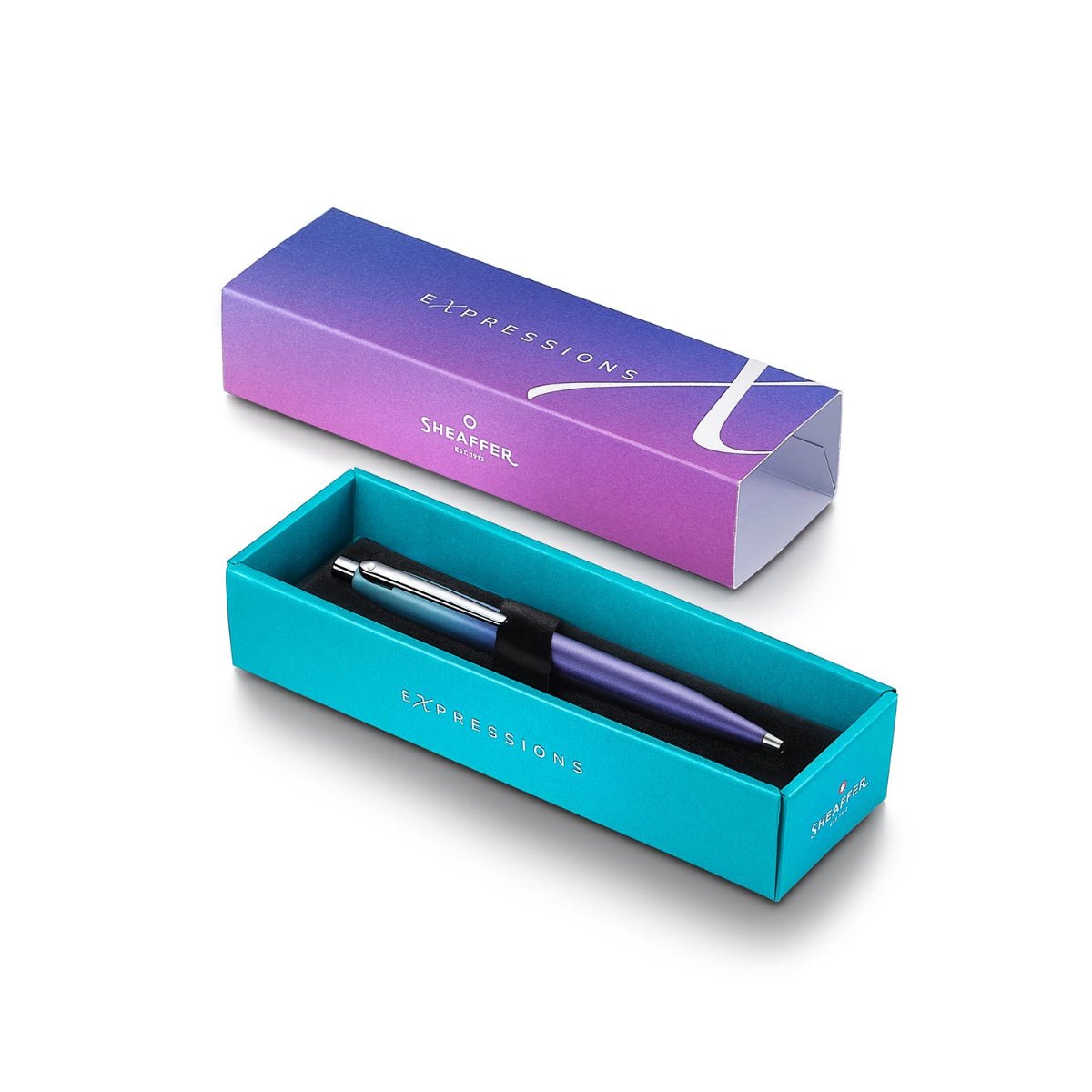 Sheaffer VFM Ballpoint Pen - Expressions Blue Purple - Pen Boutique Ltd