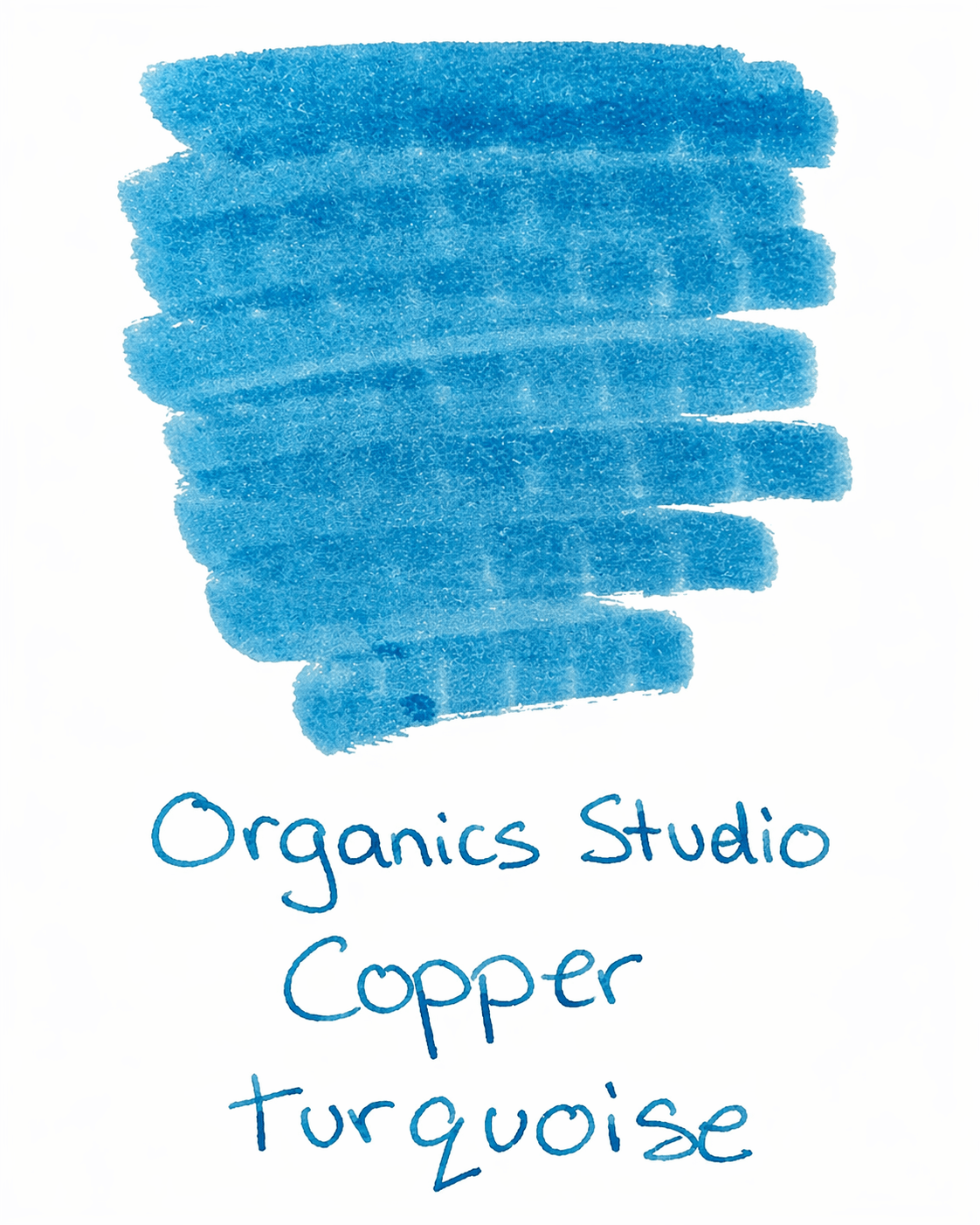 Organics Studio Periodic Table Ink Bottle - Copper Turquoise - Pen Boutique Ltd