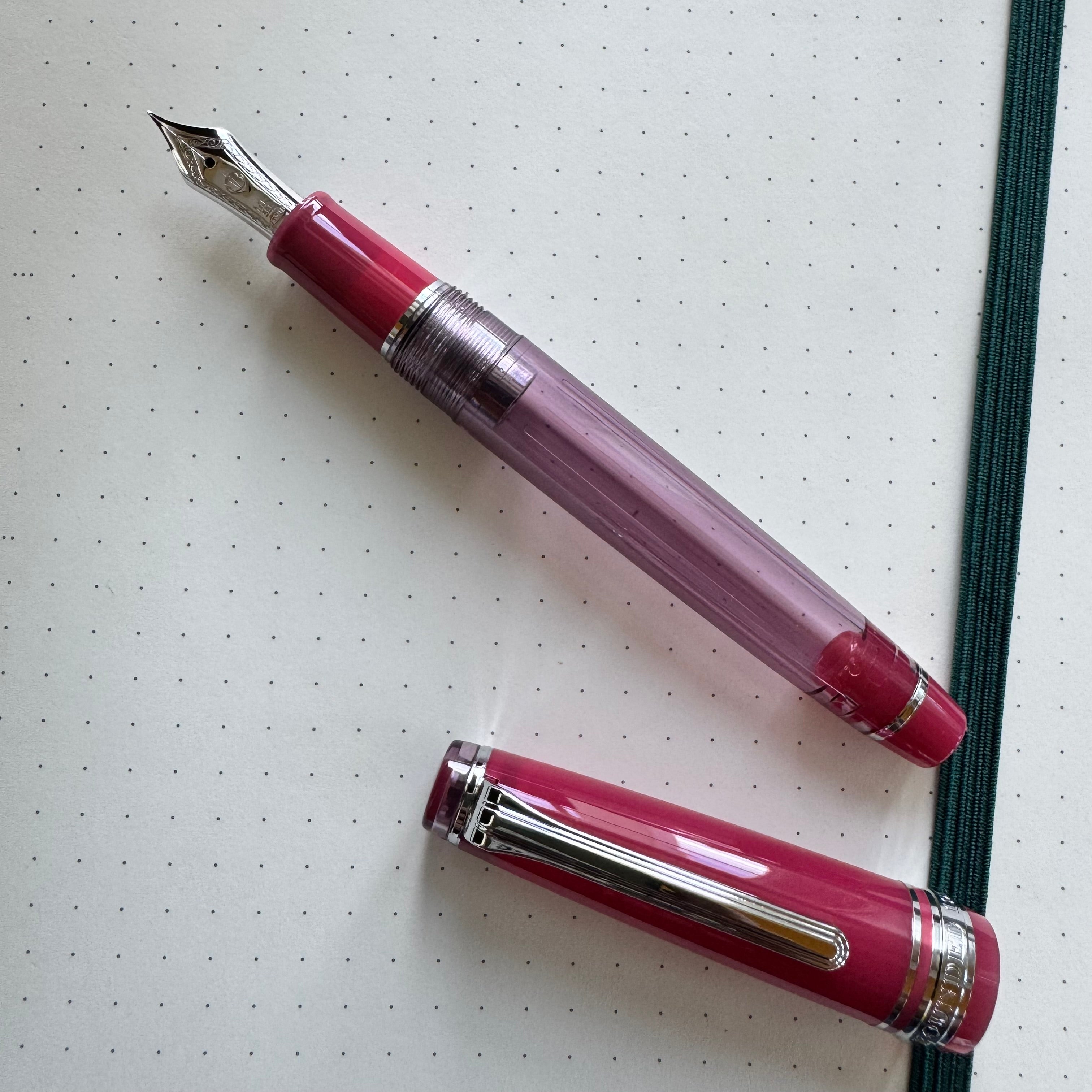 On Sale: Sailor Professional Gear Slim Manyo Fountain Pen 2 Set - Wisteria - Silver Trim (Special Edition) - Pen Boutique Ltd