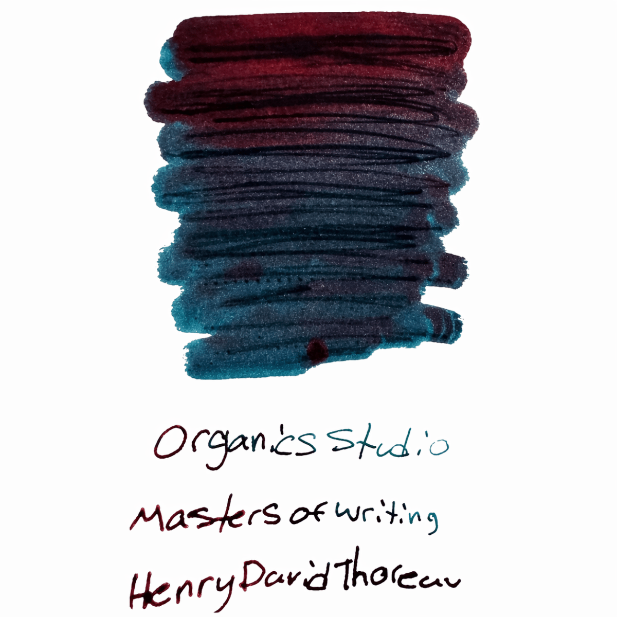 Organics Studio Ink Bottle - Henry David Thoreau Teal (SHEEN) - Pen Boutique Ltd