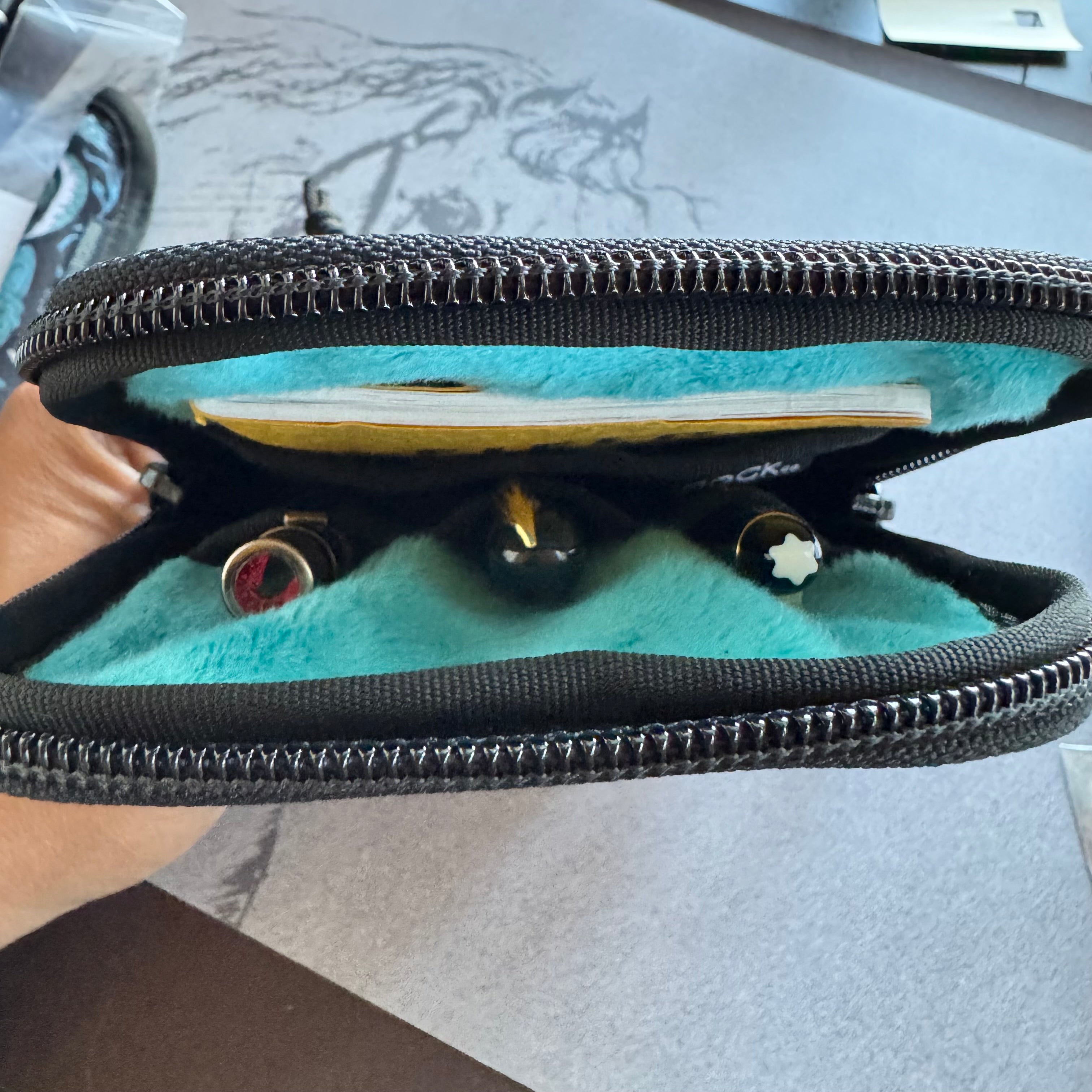 Rickshaw Bagworks x Pen Boutique Sinclair Triple Pen Case - Raven 4 - Pen Boutique Ltd