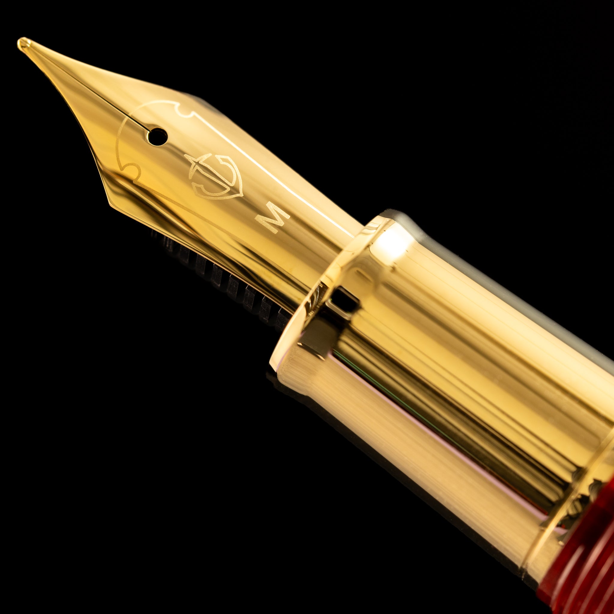 Sailor 1911L Fountain Pen - Muted Red - Casual L Stable Gold Trim - Pen Boutique Ltd
