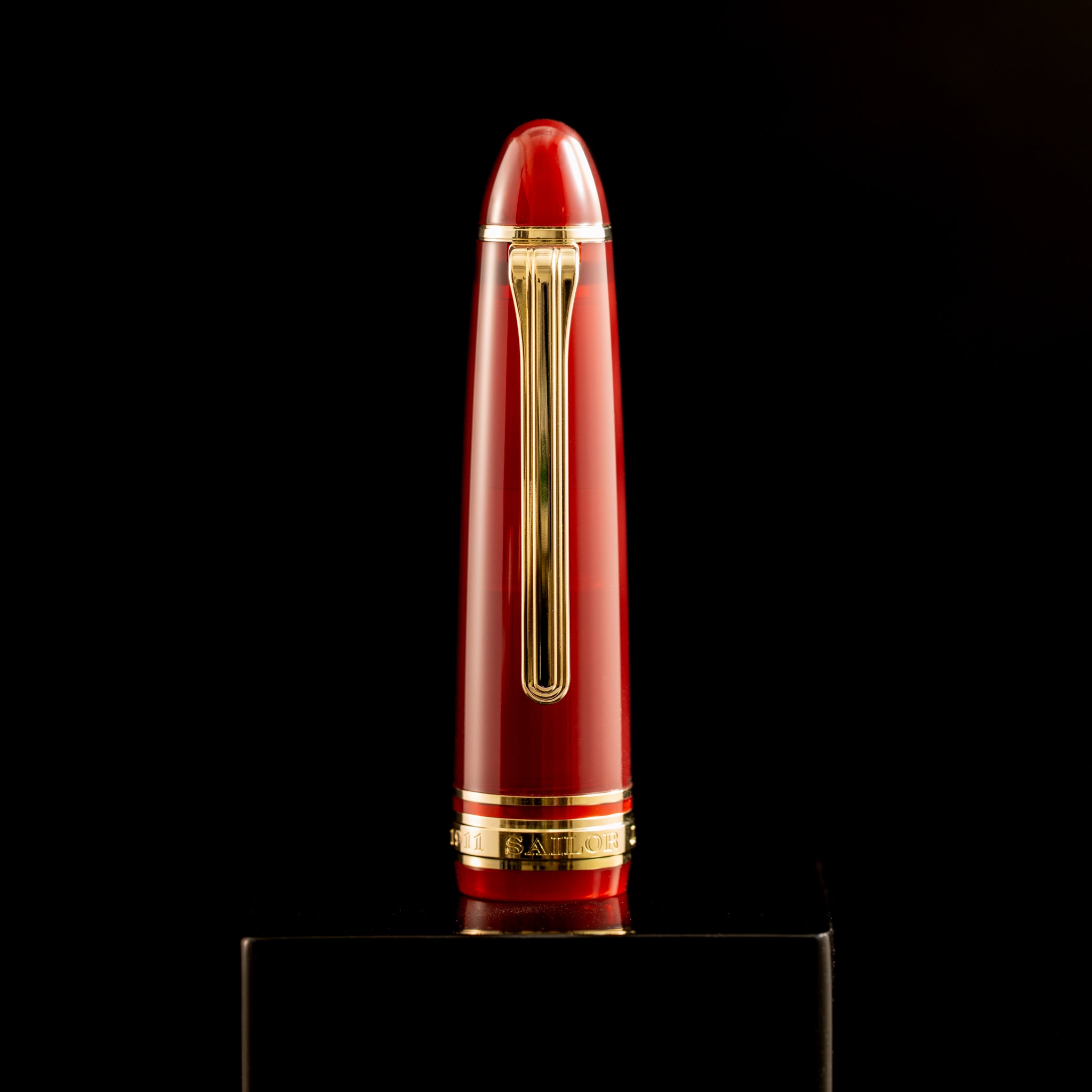Sailor 1911L Fountain Pen - Muted Red - Casual L Stable Gold Trim - Pen Boutique Ltd
