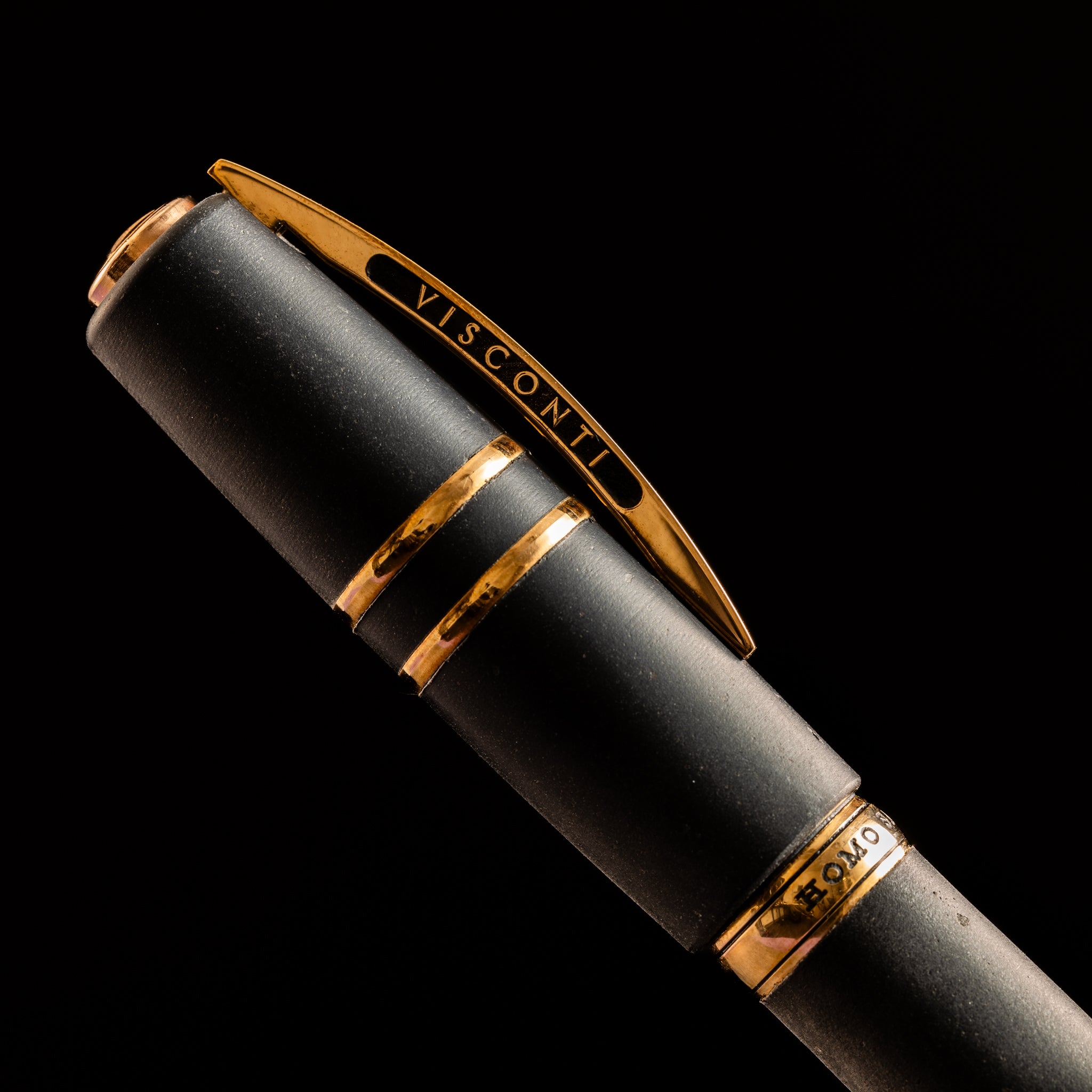 Visconti Homo Sapiens Fountain Pen – Volcano Lava Black – Bronze Trim - Pen Boutique Ltd