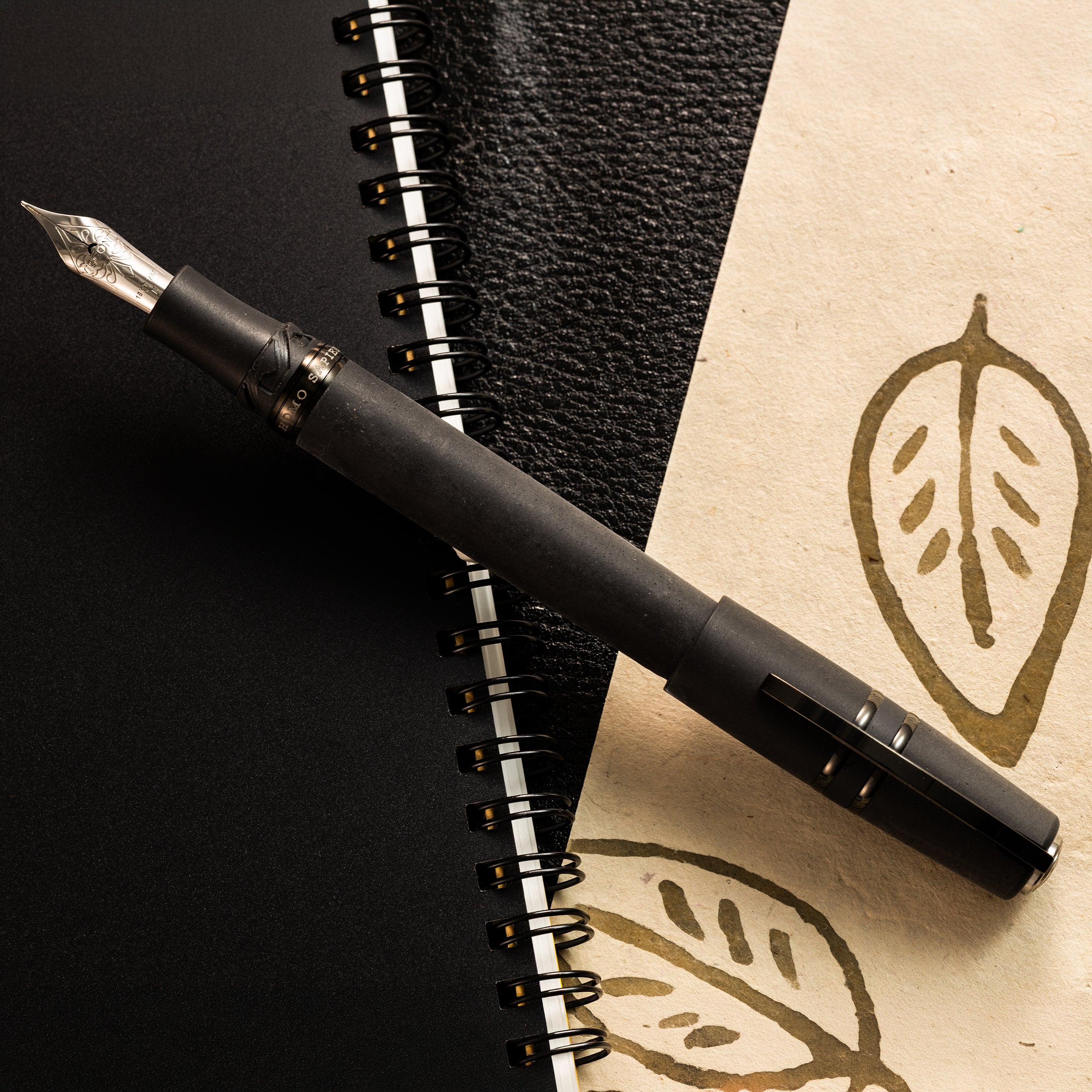 Visconti Homo Sapiens Fountain Pen - Dark Age - Volcano Lava Black-Pen Boutique Ltd