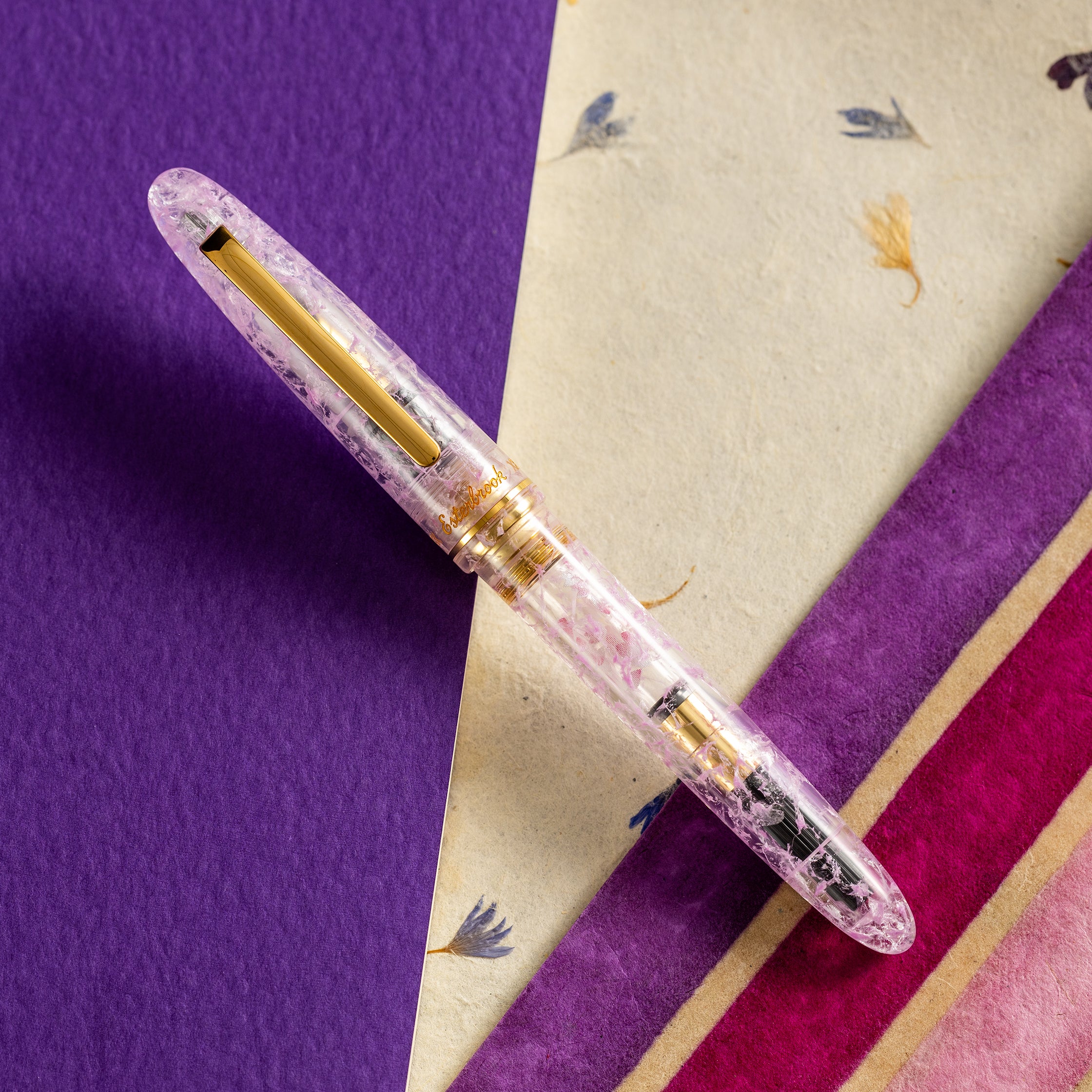 Esterbrook x BUNGUBOX Estie Fountain Pen - The Kachofugetsu Flower - Cherry Blossom (Limited Edition) - Pen Boutique Ltd