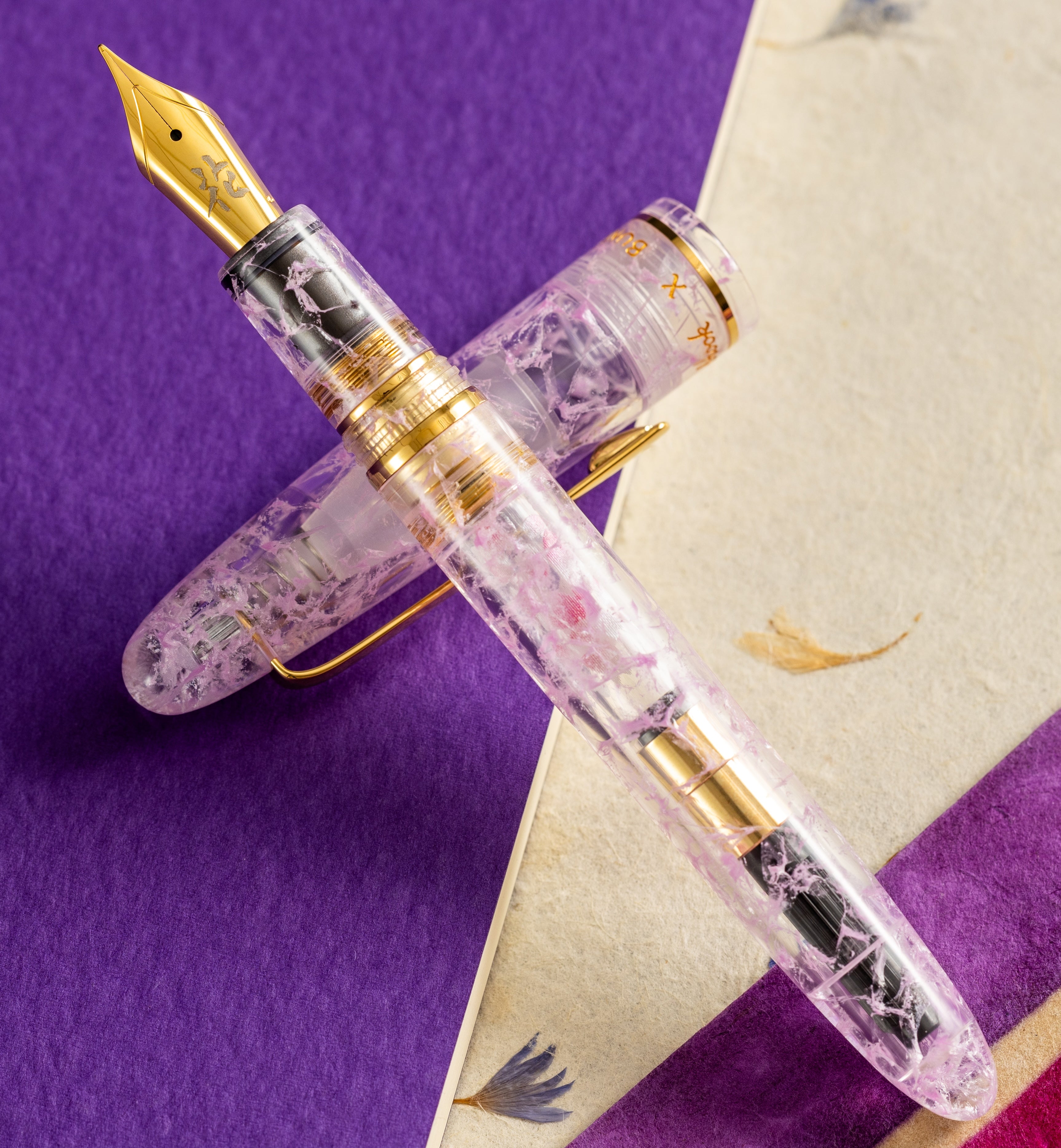 Esterbrook x BUNGUBOX Estie Fountain Pen - The Kachofugetsu Flower - Cherry Blossom (Limited Edition) - Pen Boutique Ltd