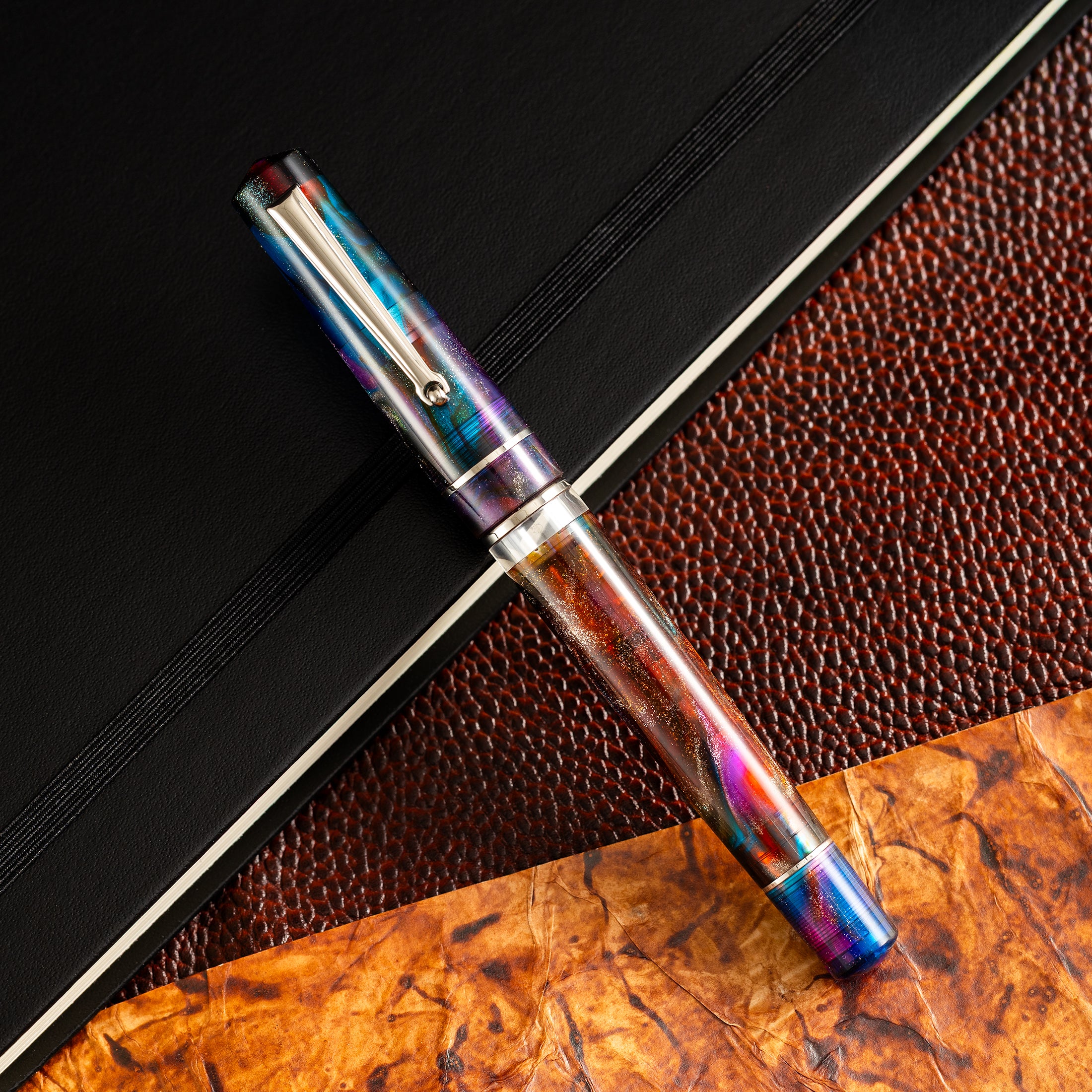 Delta x Pen Boutique Duna Fountain Pen - Holi Rang (Limited Edition ) Piston Filler - Pen Boutique Ltd
