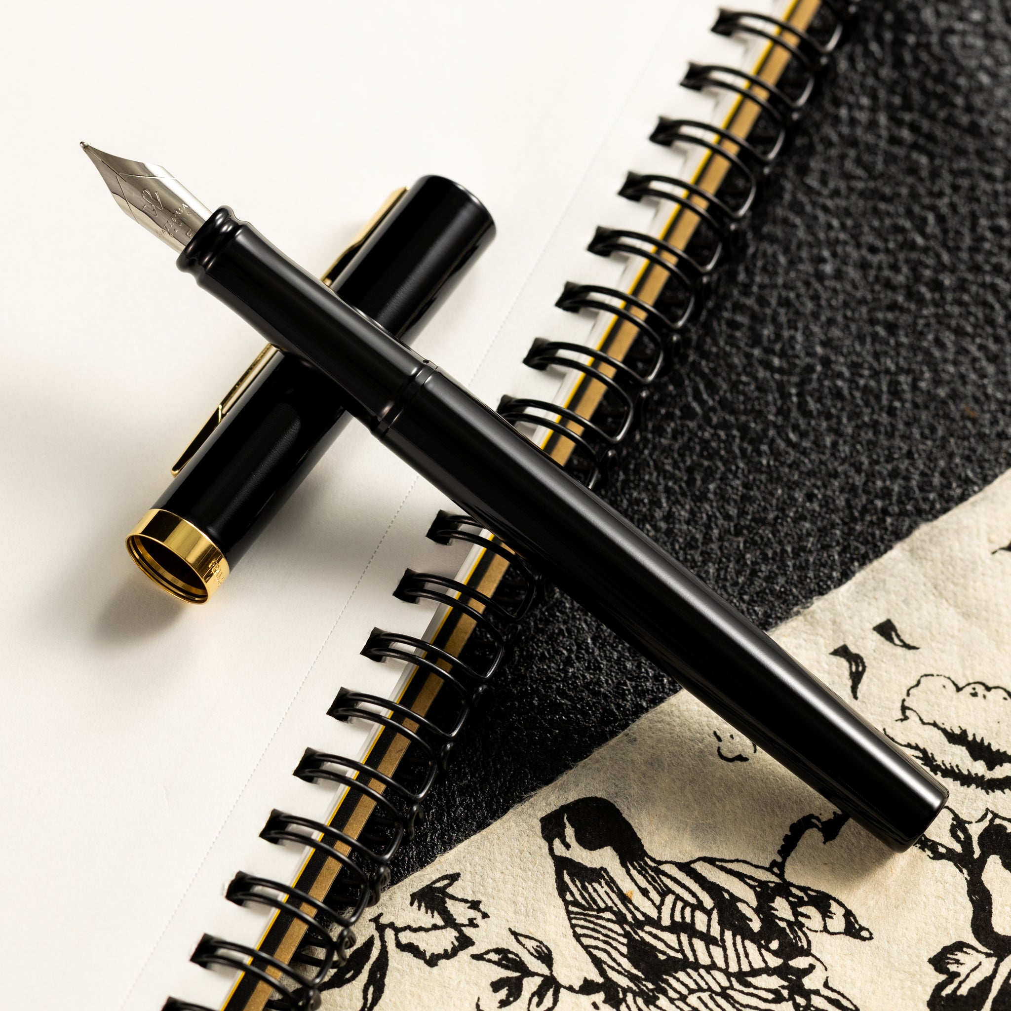 Waterman Impression Fountain Pen - Black - Gold Trim - Pen Boutique Ltd