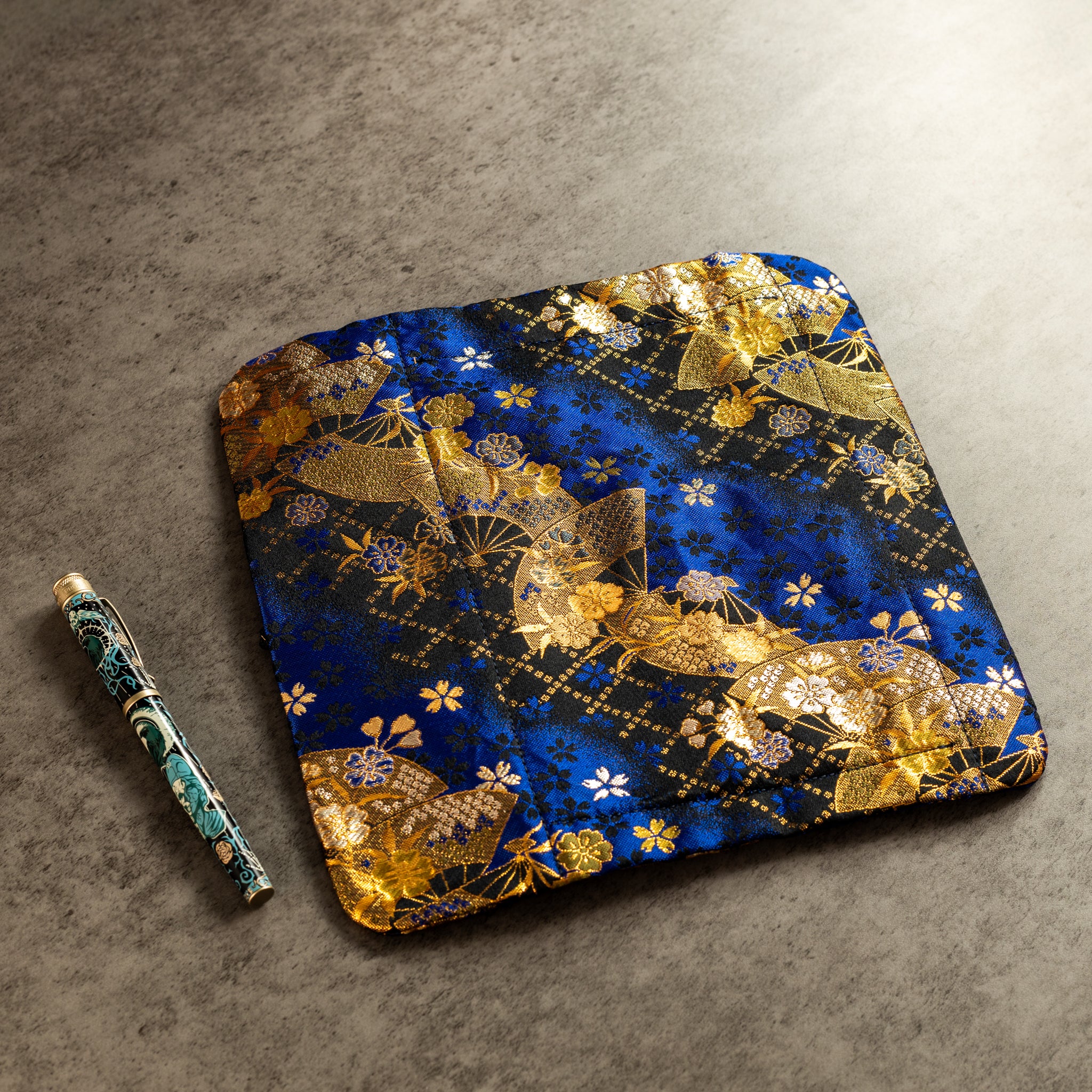Taccia Kimono Pen Roll - Midnight Sakura - 4 Slot - Small - Pen Boutique Ltd