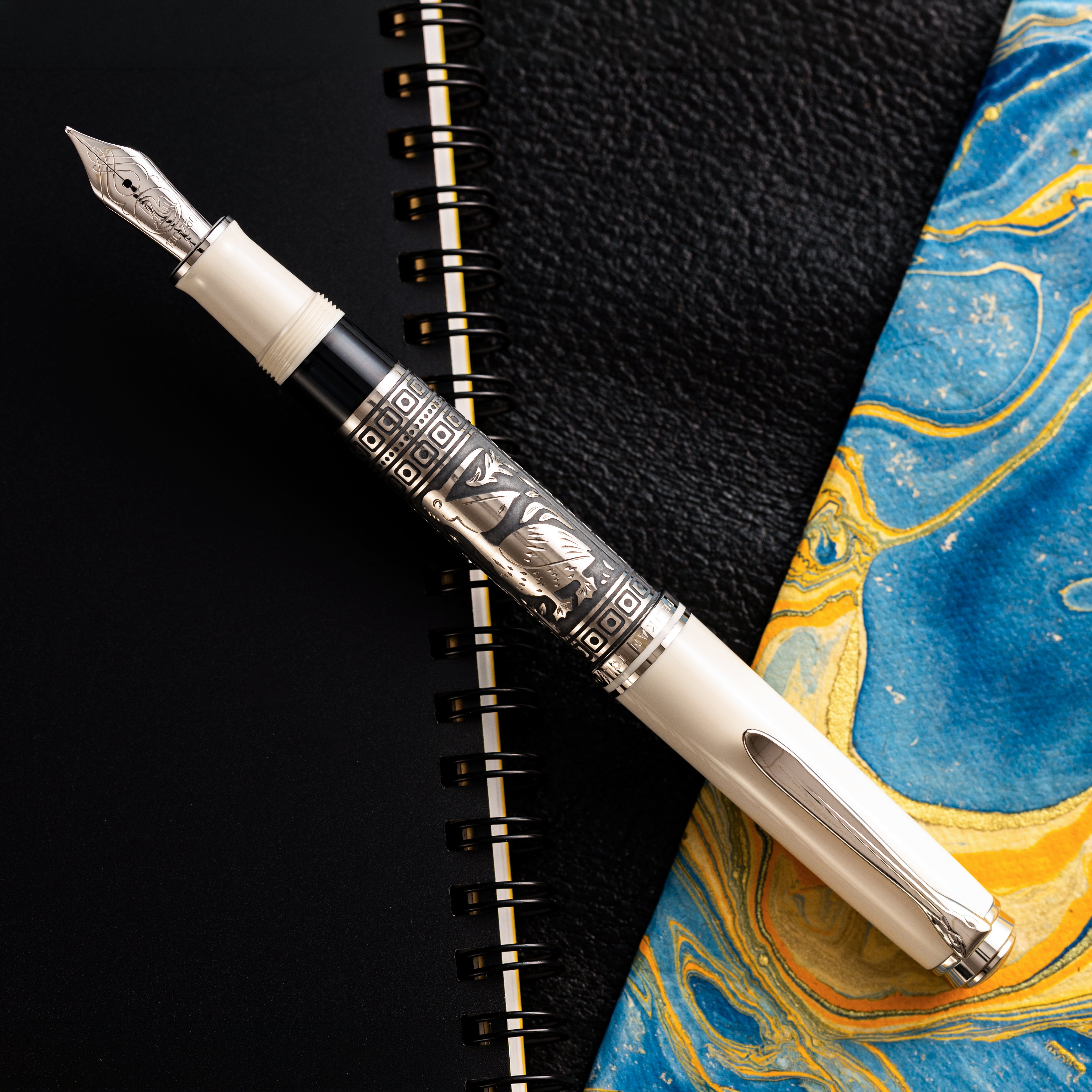 Pelikan Toledo Fountain Pen - M910 White (Special Edition) - Pen Boutique Ltd