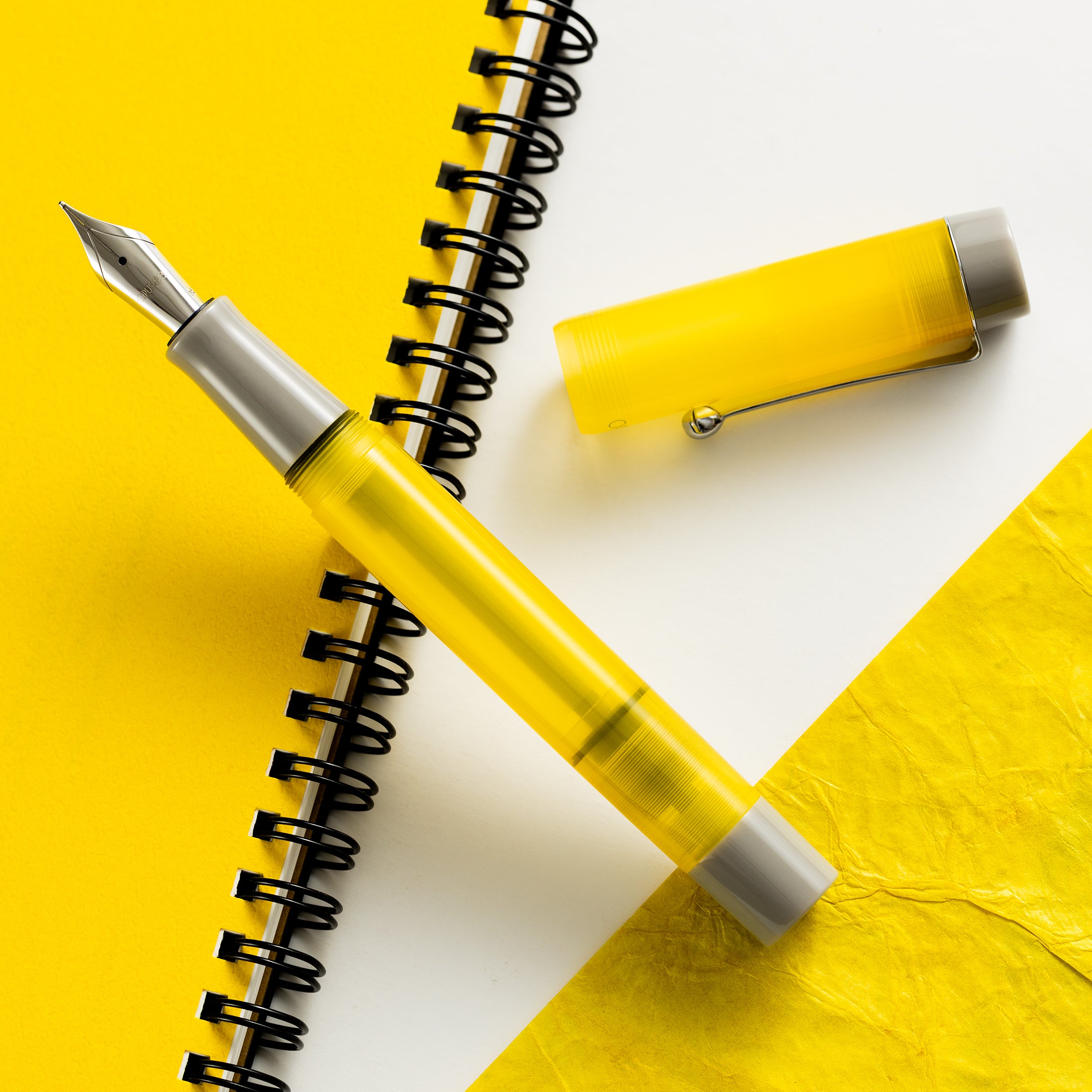 Opus 88 Demo Fountain Pen - 2021 Yellow - Pen Boutique Ltd