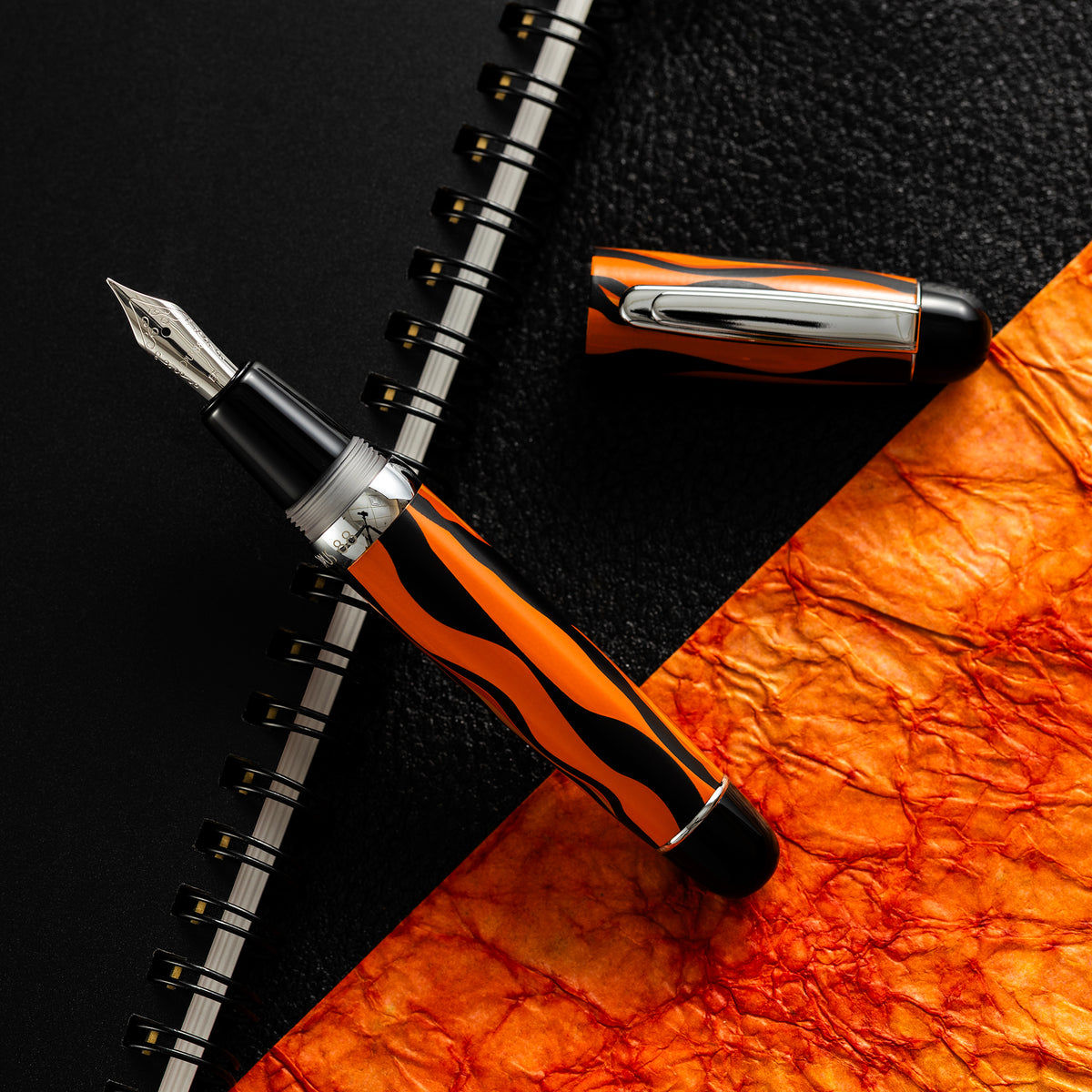 Opus 88 Mini Fountain Pen - Bengal Tiger - Pen Boutique Ltd