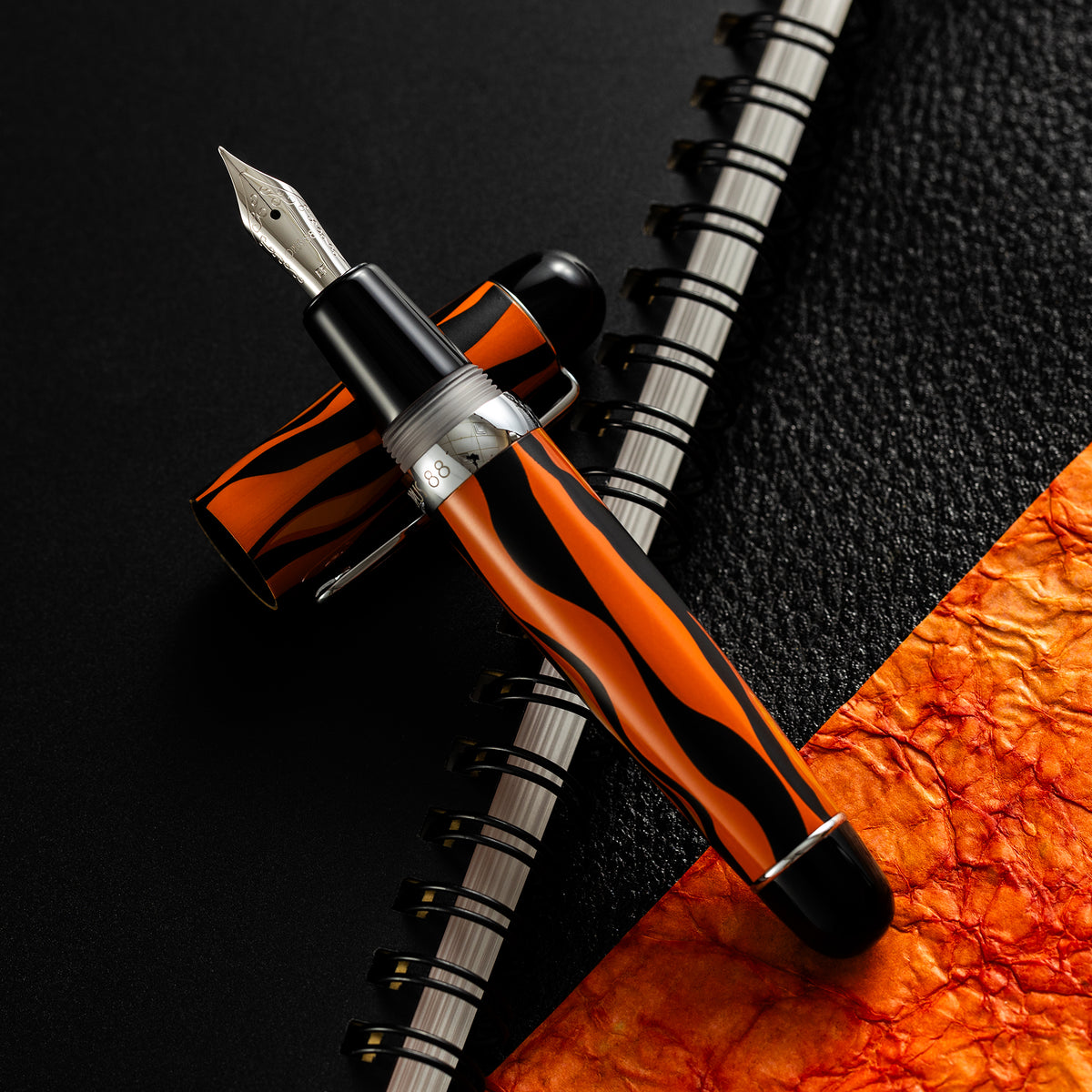 Opus 88 Mini Fountain Pen - Bengal Tiger - Pen Boutique Ltd