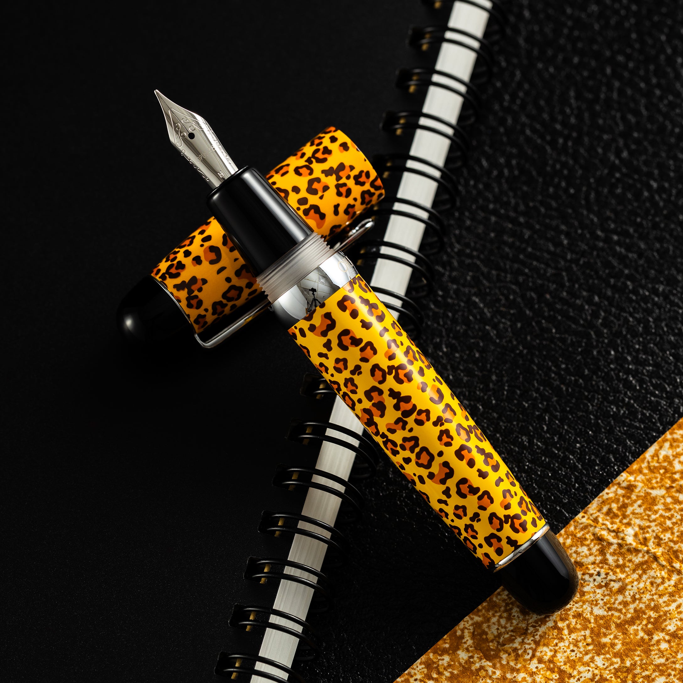 Opus 88 Mini Fountain Pen - Mara Leopard - Pen Boutique Ltd