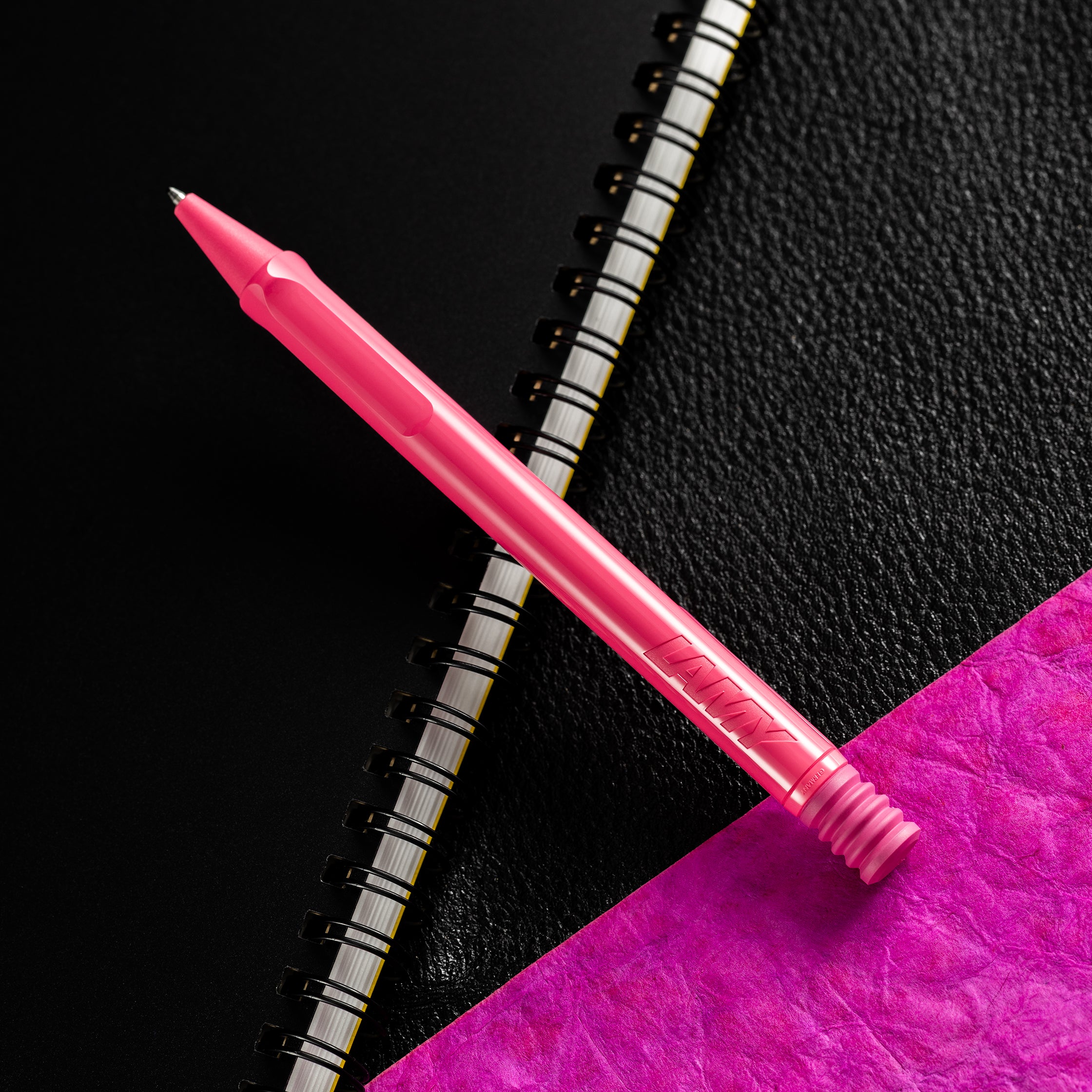 Lamy Safari Ballpoint Pen - Neon Pink (Special Edition) - Pen Boutique Ltd