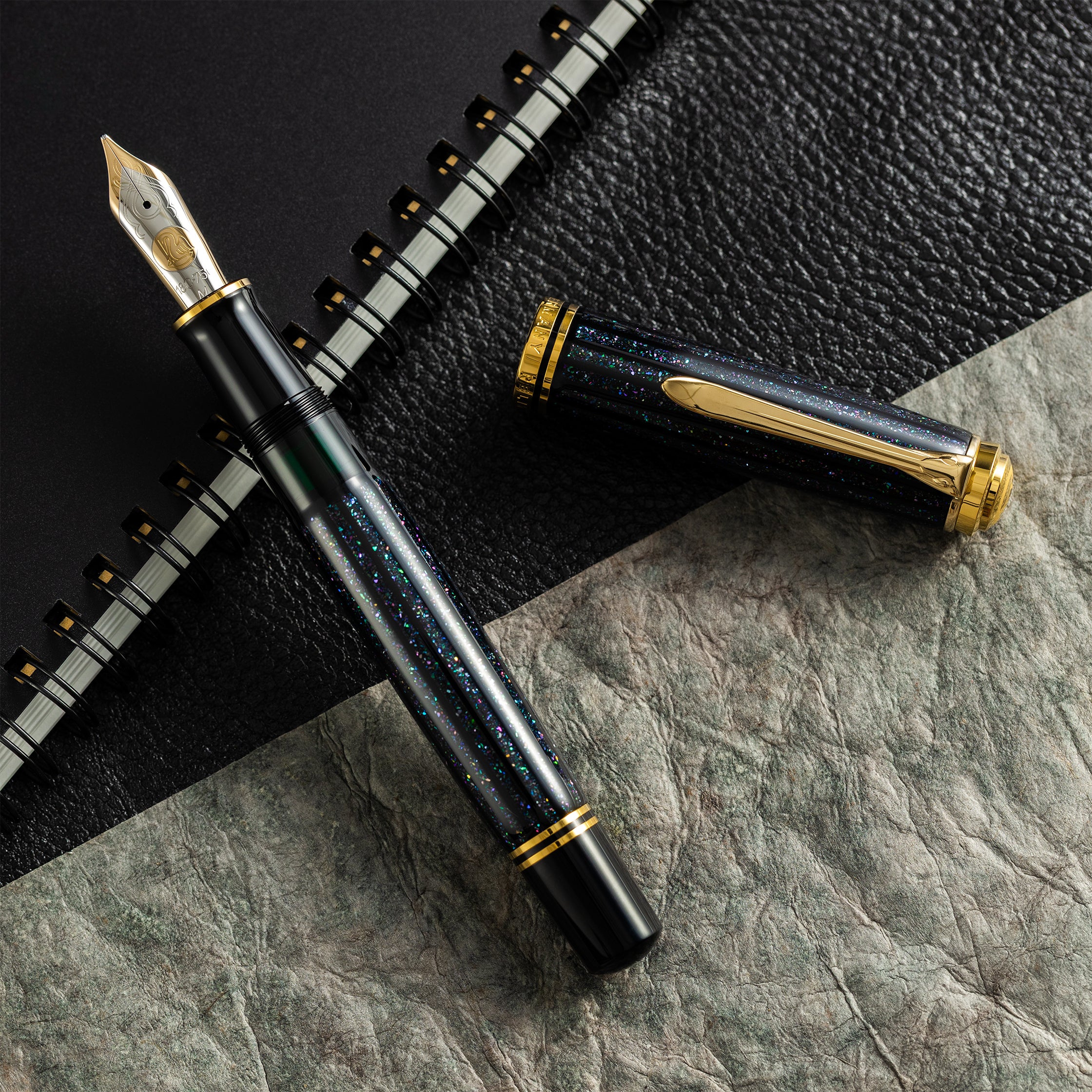 Pelikan Souveran M1000 Fountain Pen - Raden Stardust "Hoshikuzu" - 18k Nib (Limited Edition)-Pen Boutique Ltd