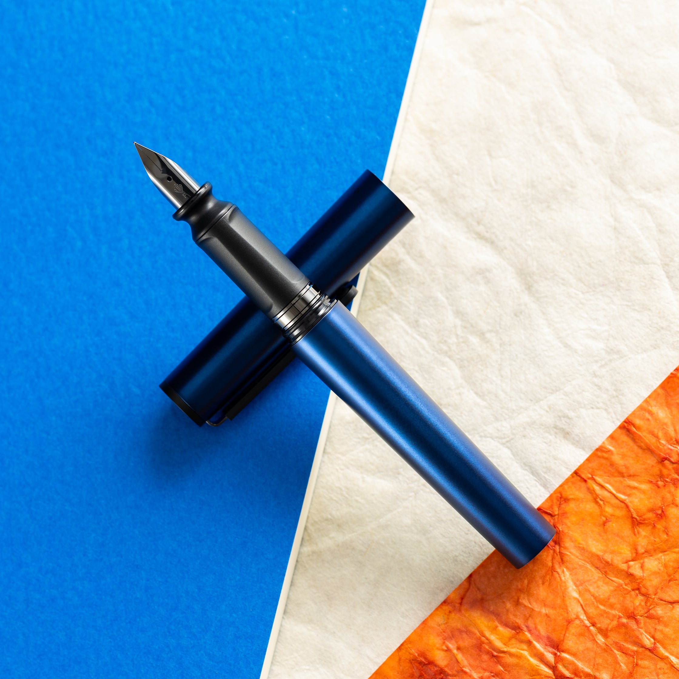 Sailor Tuzu Adjust Forge Fountain Pen - Metallic Blue - Pen Boutique Ltd