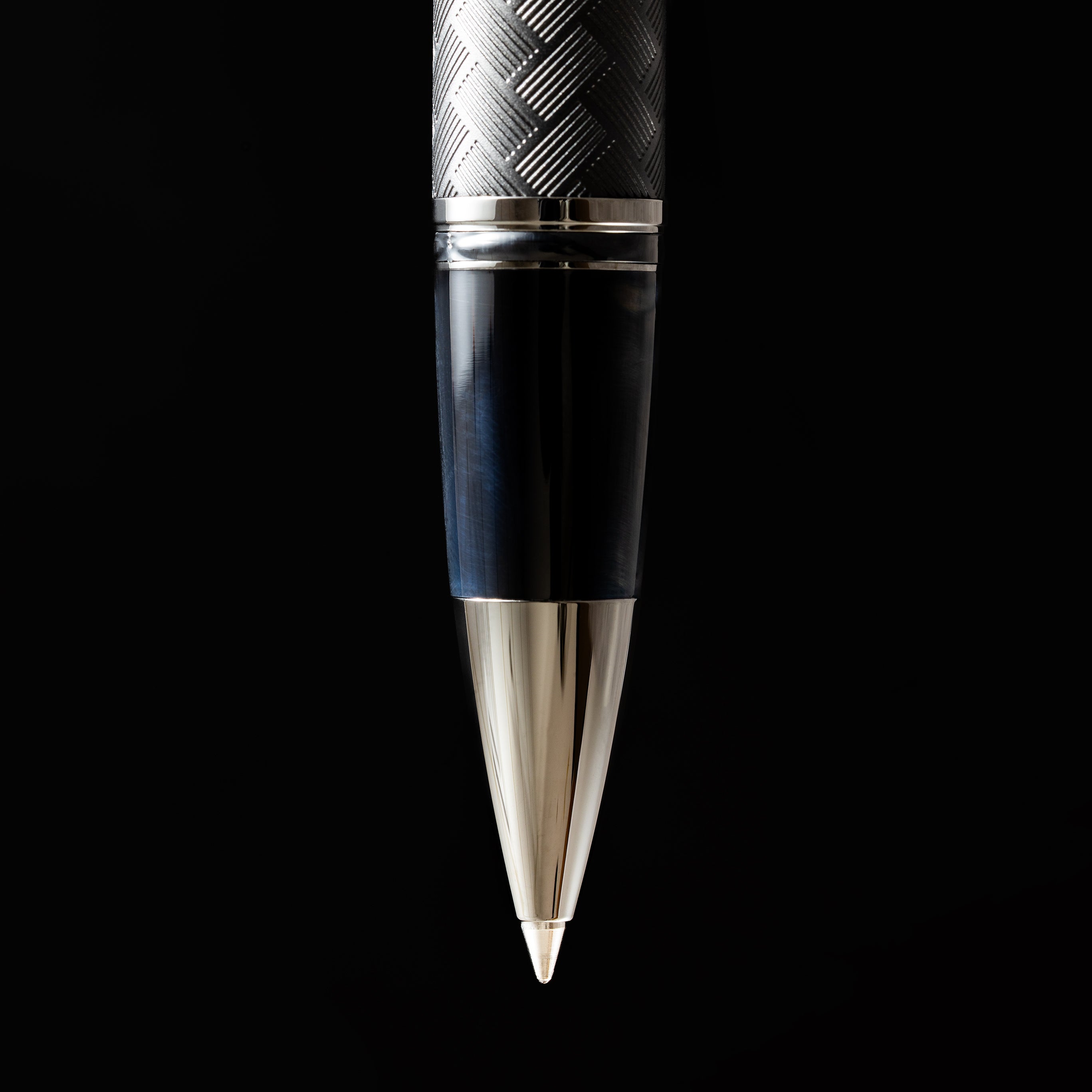 Sheaffer Legacy Rollerball Pen - Chevron Matte Black - PVD Gunmetal Trim - Pen Boutique Ltd