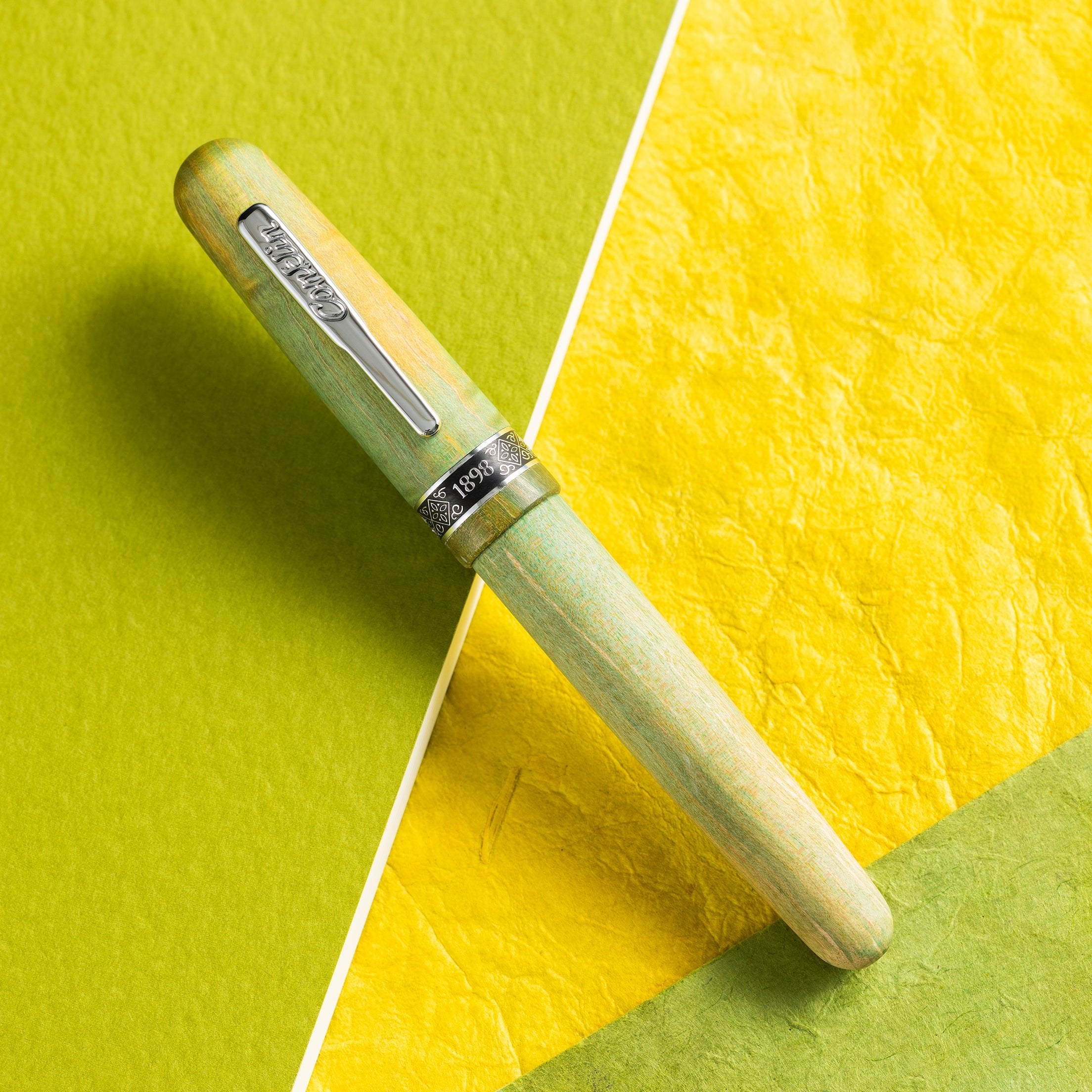 Conklin 1898 Rollerball Pen - Stabilized Wood Matte Green (Limited Edition) - Pen Boutique Ltd