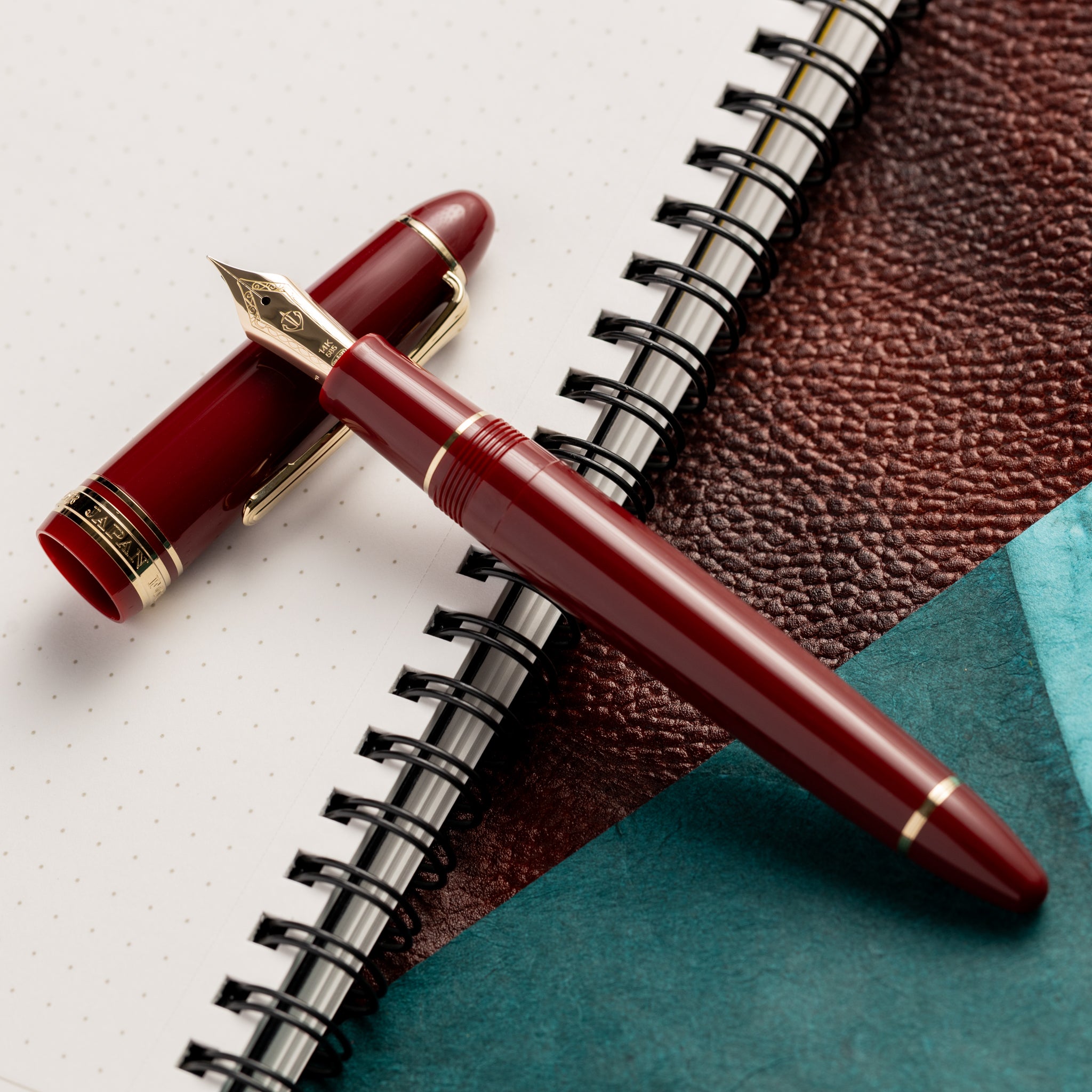Sailor 1911L Fountain Pen - Red - 14K Gold Trim - Pen Boutique Ltd