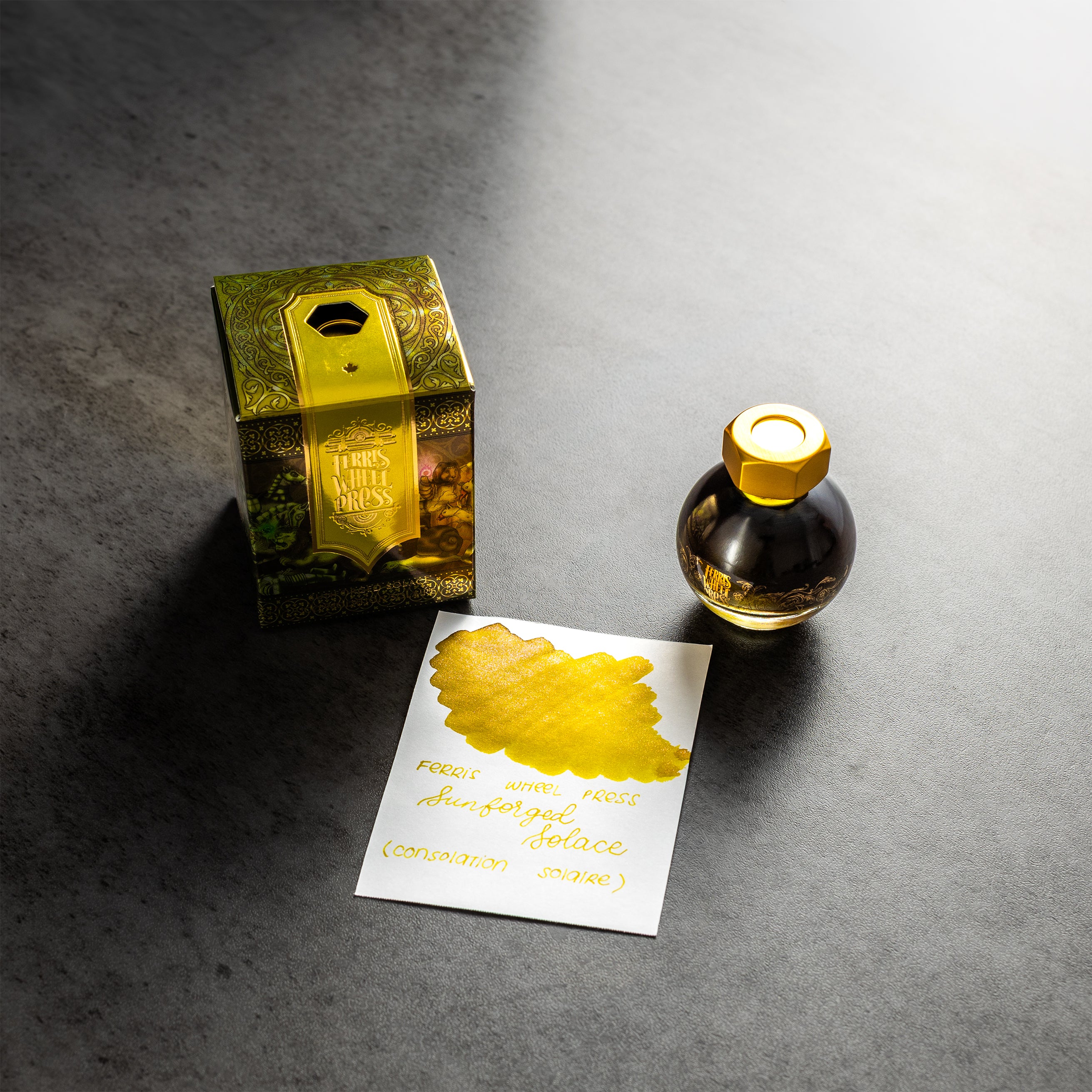 Ferris Wheel Press FerriTales The Book of Knights Ink Bottle - Sunforged Solace - 20ml - Pen Boutique Ltd