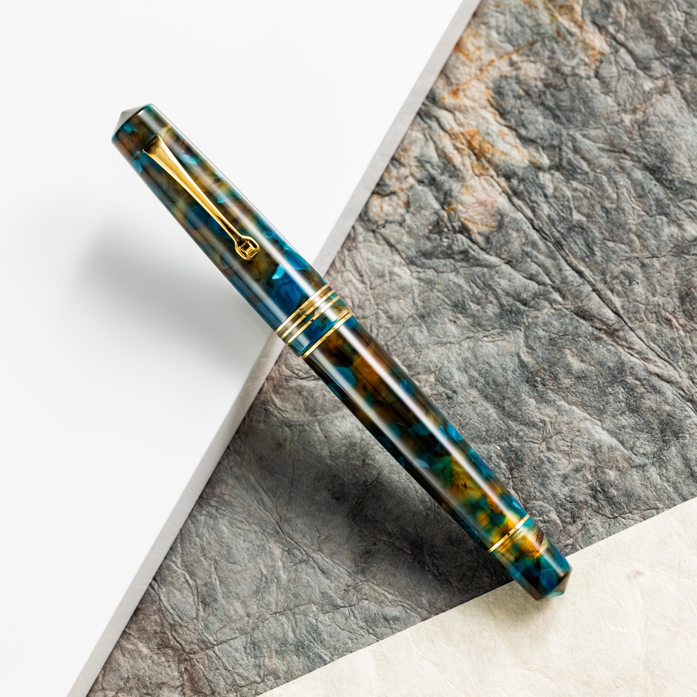 Leonardo Momento Zero Fountain Pen - Pausilya - Gold Trim - Pen Boutique Ltd
