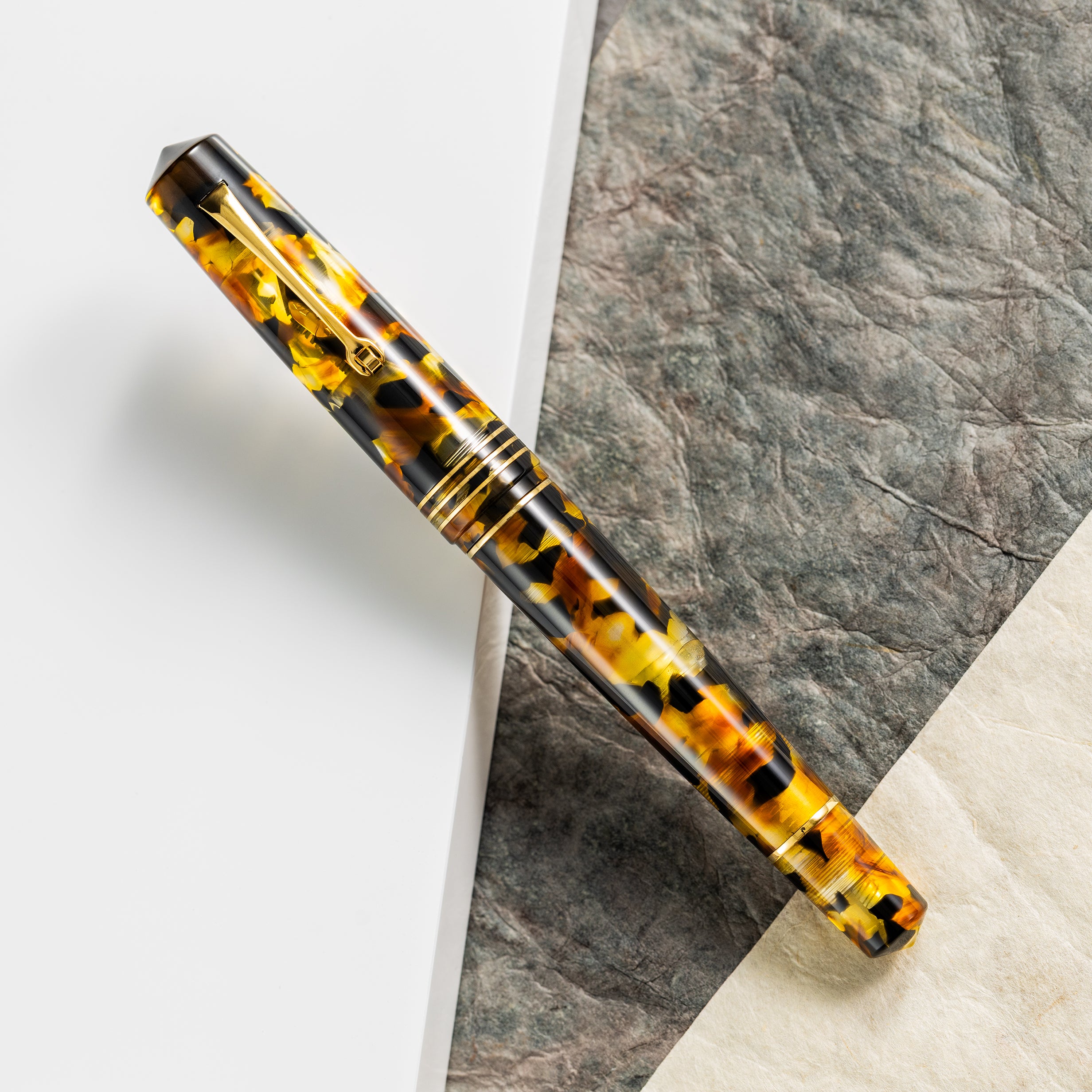 Leonardo Momento Zero Grande 2.0 Fountain Pen - Sottobosco - Gold Trim (Limited Edition) - Pen Boutique Ltd