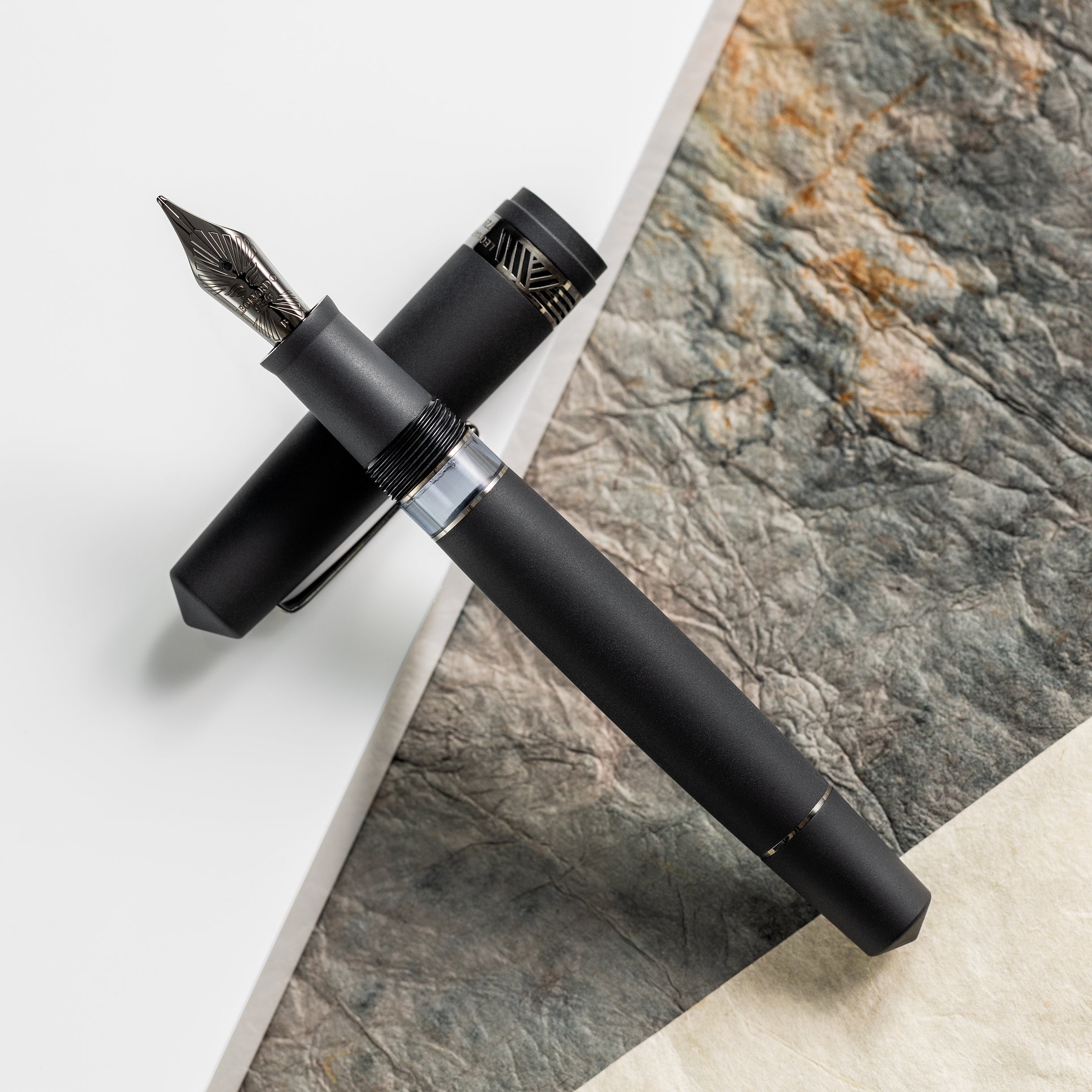 Leonardo Momento Magico Fountain Pen - Black Matte - Steel Nib - Pen Boutique Ltd