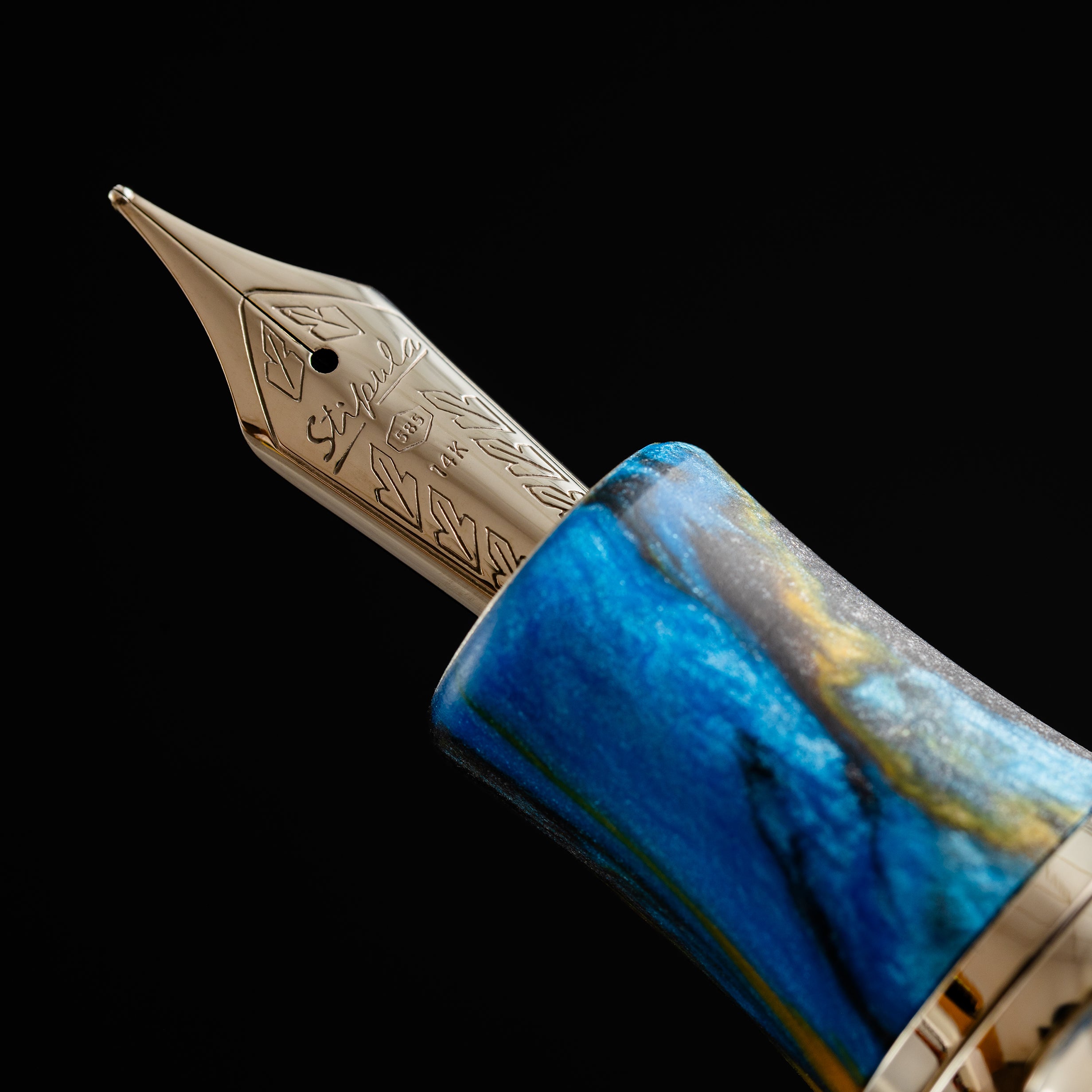 Stipula DaVinci Fountain Pen - Ken's Mix - 14K Gold Stiflex Point Nib (Limited Edition) - Pen Boutique Ltd