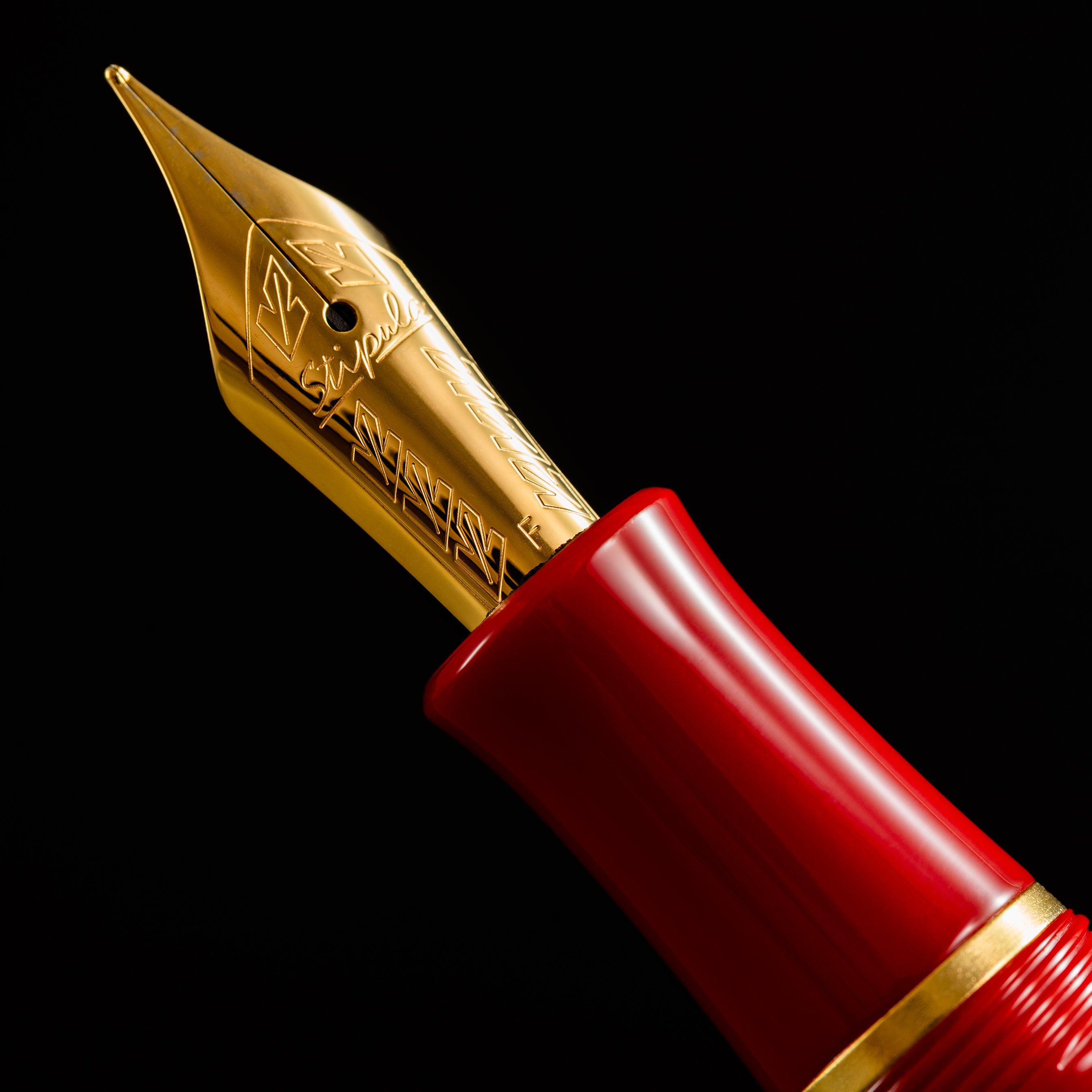 Stipula Gladiator Fountain Pen - Red-Pen Boutique Ltd