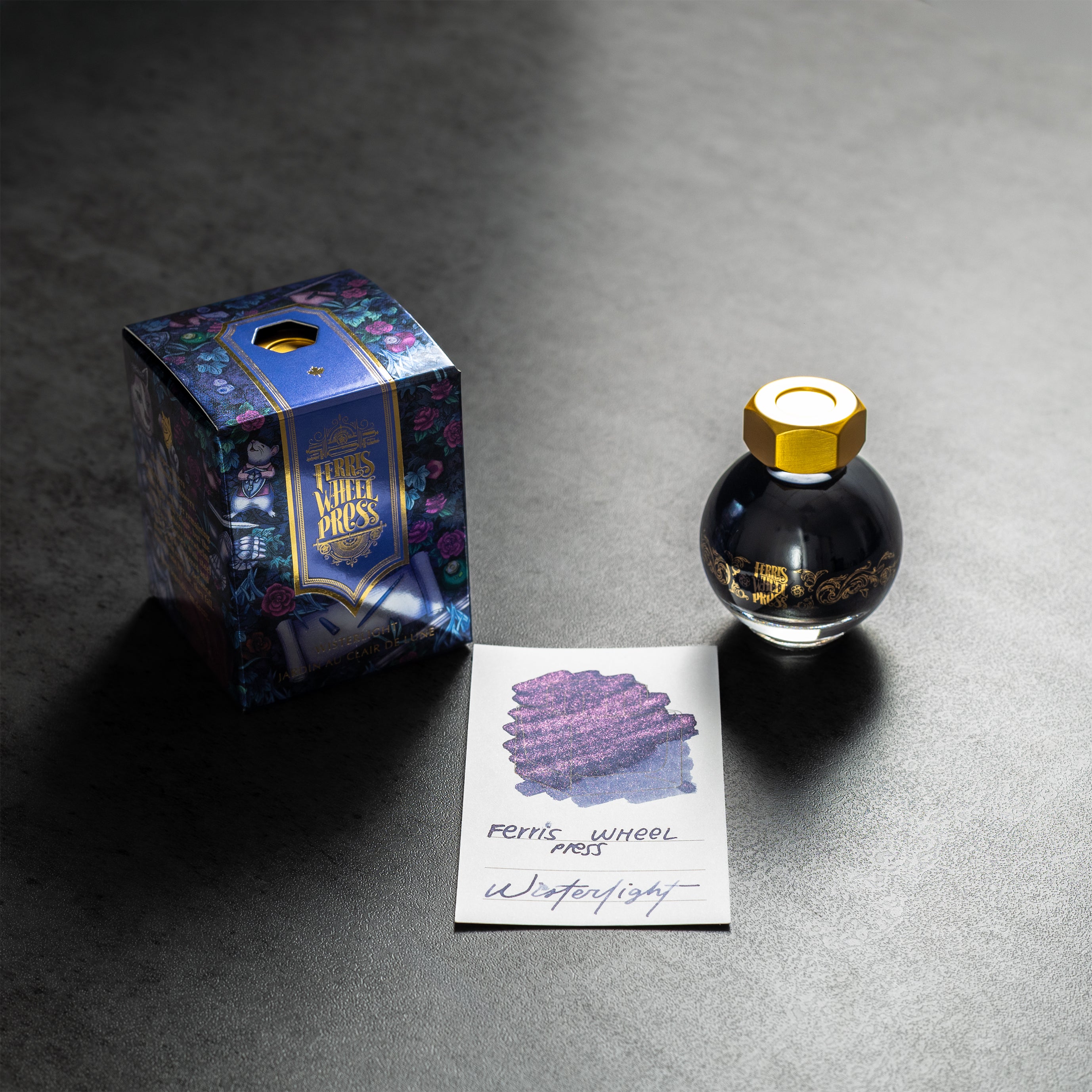 Ferris Wheel Press FerriTales The Book of Knights Ink Bottle - Wisterlight - 20ml-Pen Boutique Ltd
