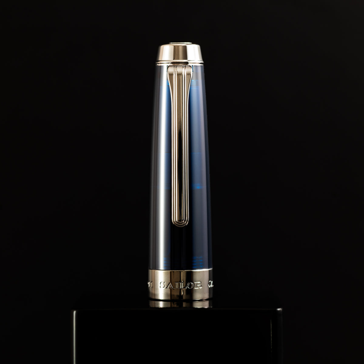 Sailor Professional Gear Anchor Fountain Pen - Blue Dawn - Black IP Trim - Pen Boutique Ltd