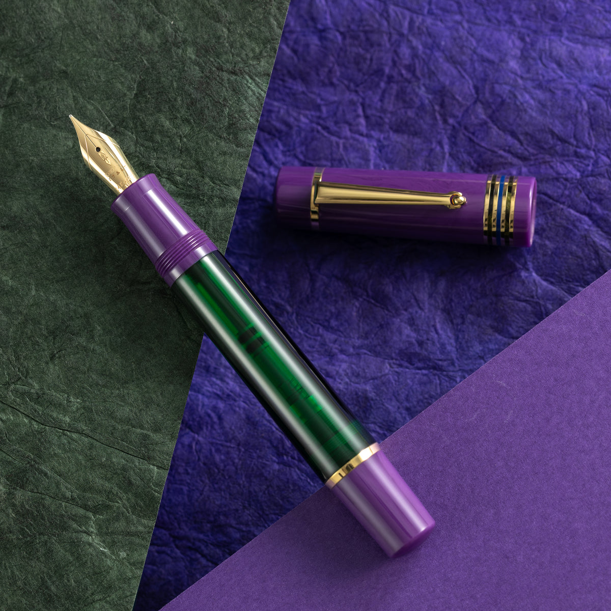 Delta Limited Edition Fountain Pen - Four Rings Sibilla - 14K Gold - Pen Boutique Ltd