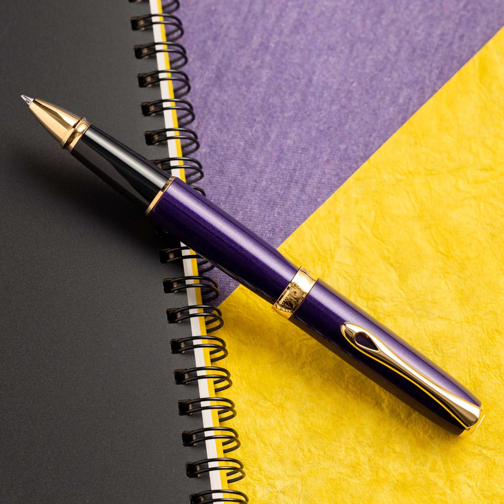 Diplomat Excellence A2 Rollerball Pen - Violet Rain - Pen Boutique Ltd