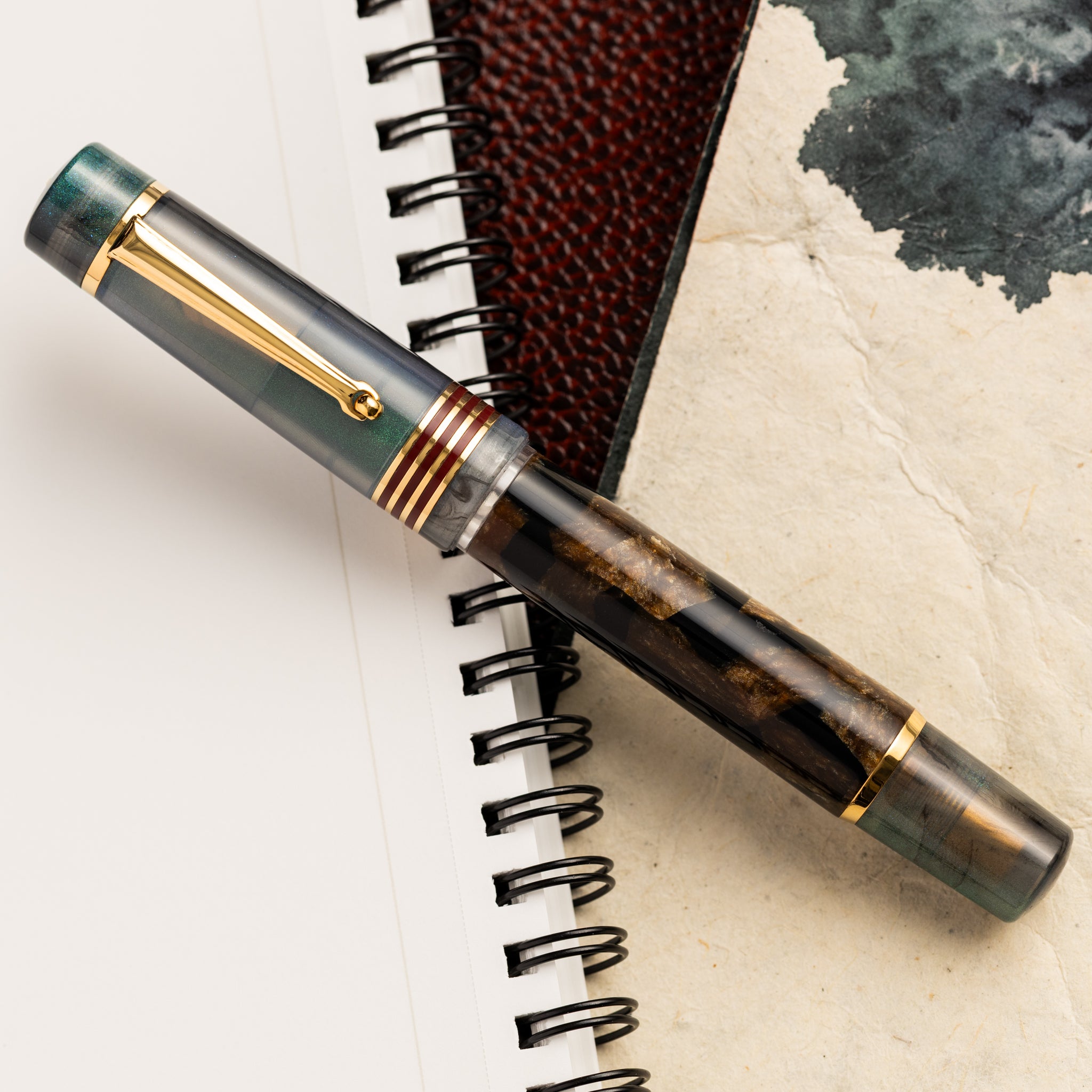 Delta Limited Edition Fountain Pen - Four Rings Dolomiti Winter Stone - Pen Boutique Ltd