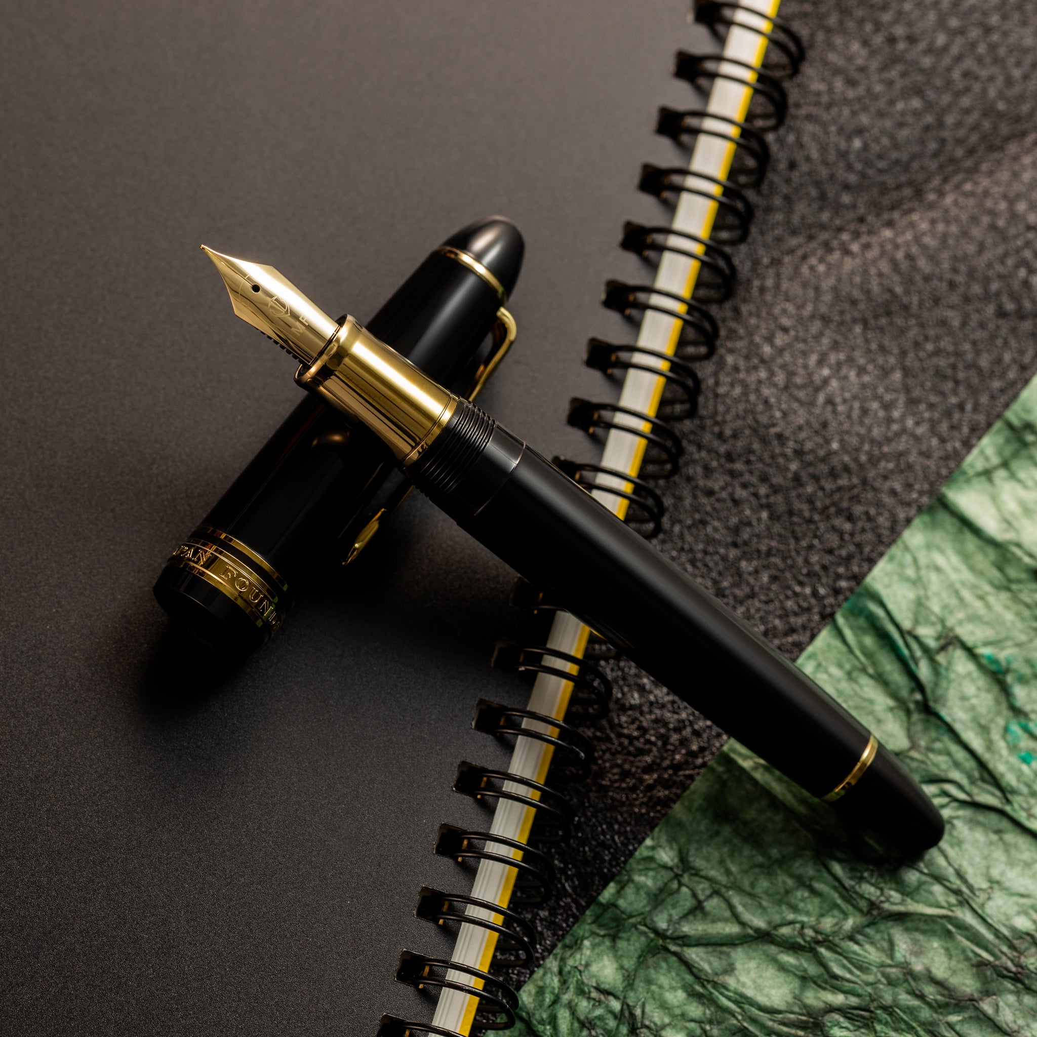 Sailor 1911L Fountain Pen - Muted Black - Casual L Stable Gold Trim - Pen Boutique Ltd
