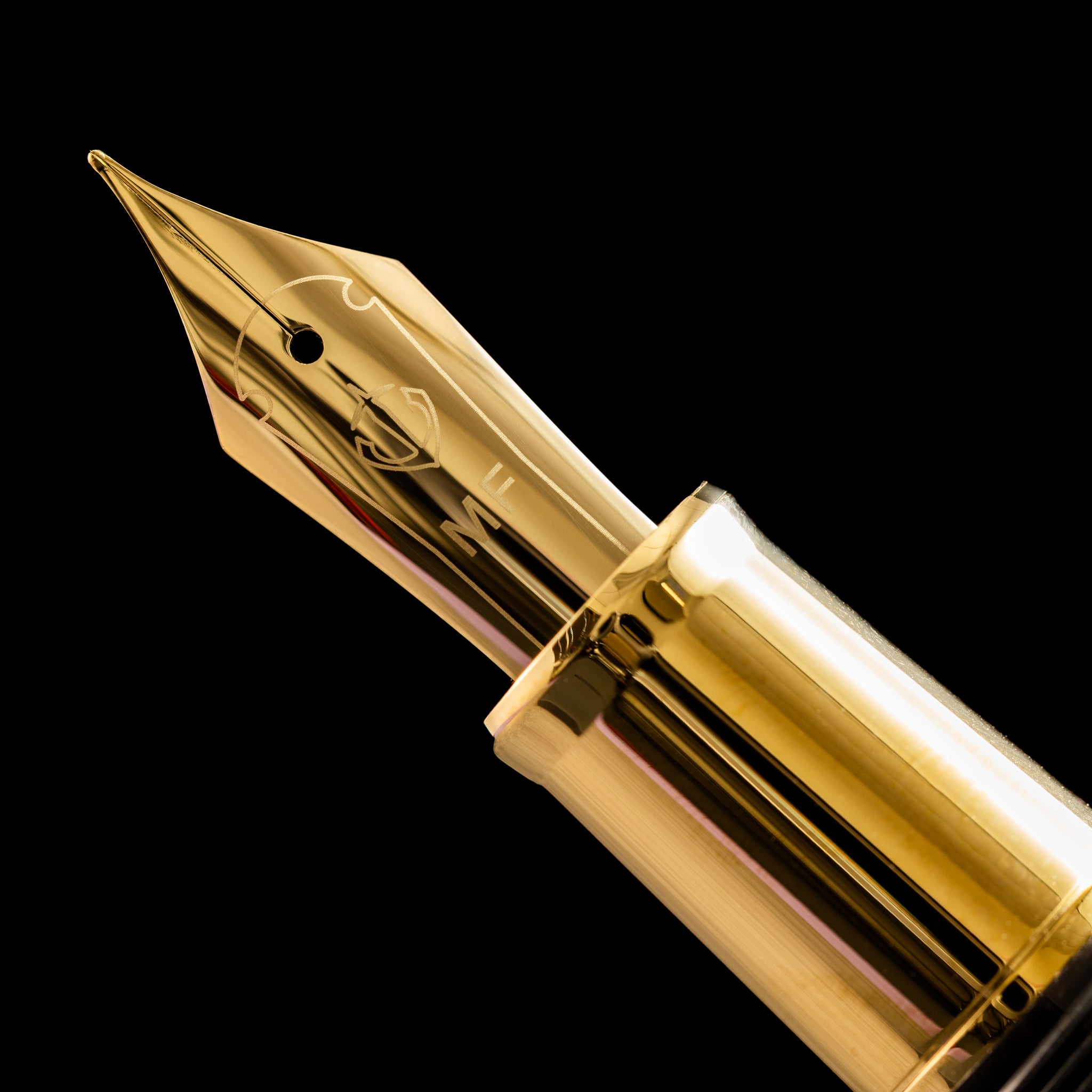 Sailor 1911L Fountain Pen - Muted Black - Casual L Stable Gold Trim - Pen Boutique Ltd
