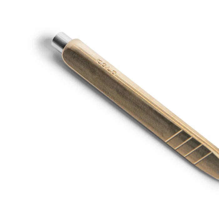 Kolo Tino Ballpoint Pen - Raw Brass - Pen Boutique Ltd