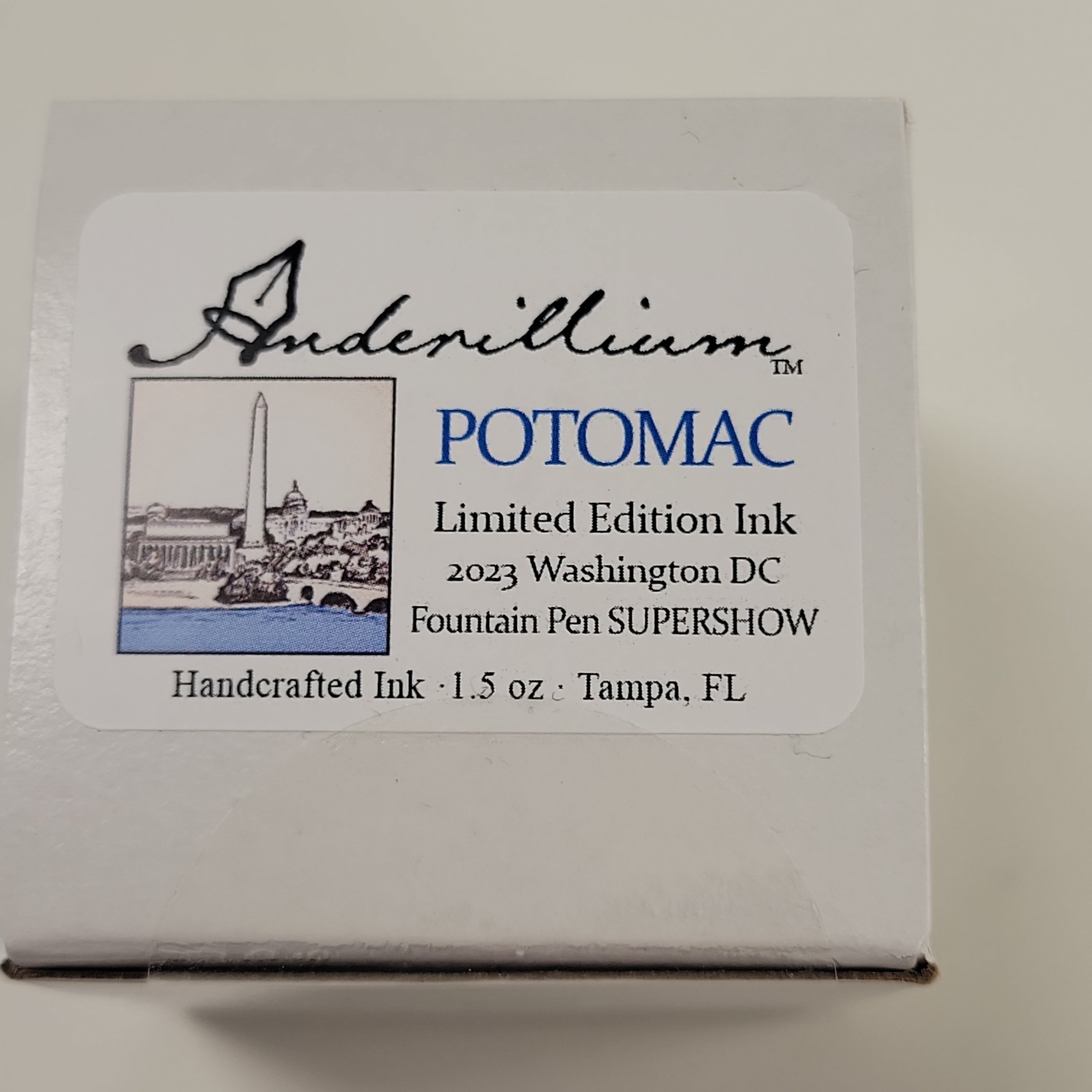 Anderillium Potomac Ink Bottle - 2023 DC Pen Show - Pen Boutique Ltd