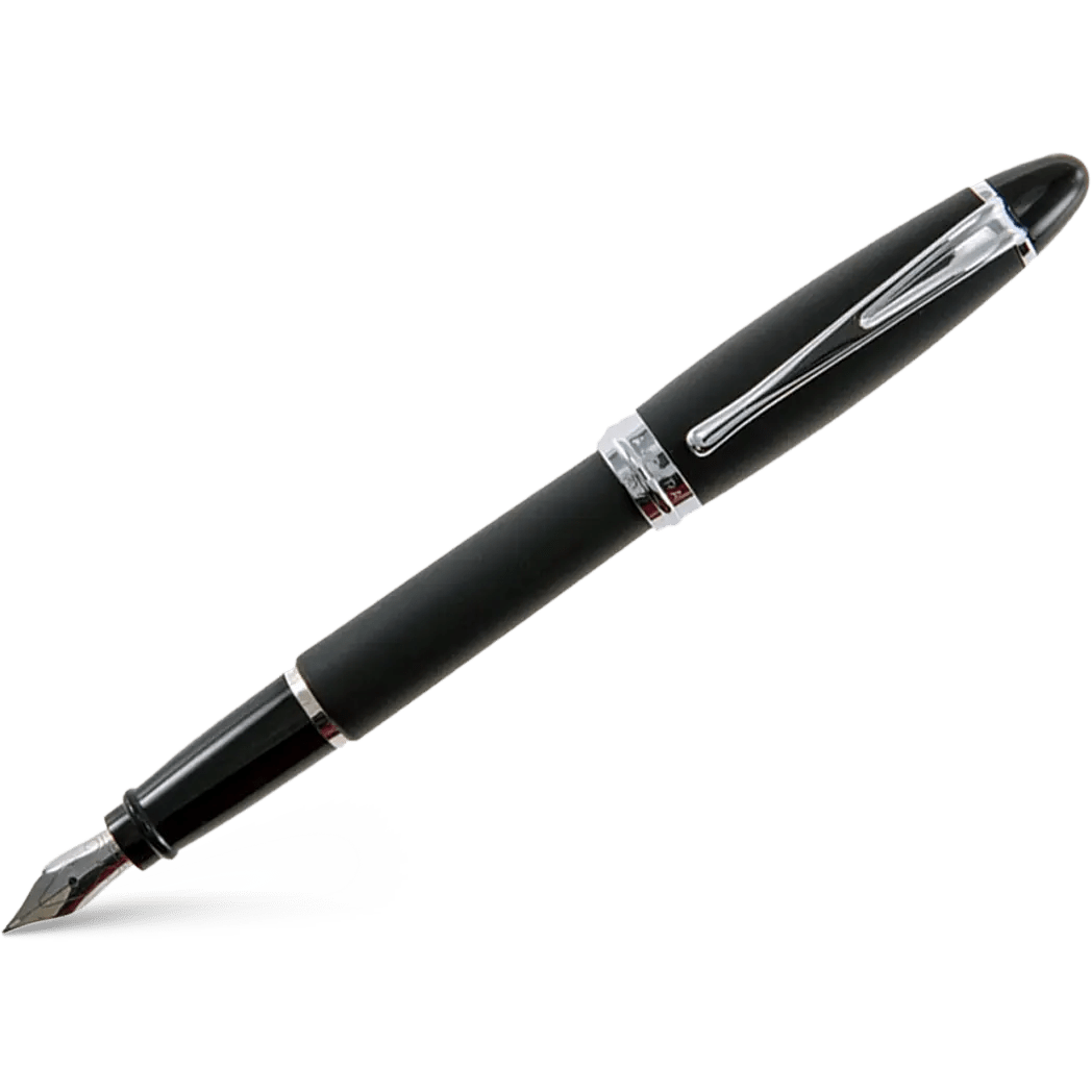 Aurora Ipsilon Fountain Pen - Satin Black - Pen Boutique Ltd