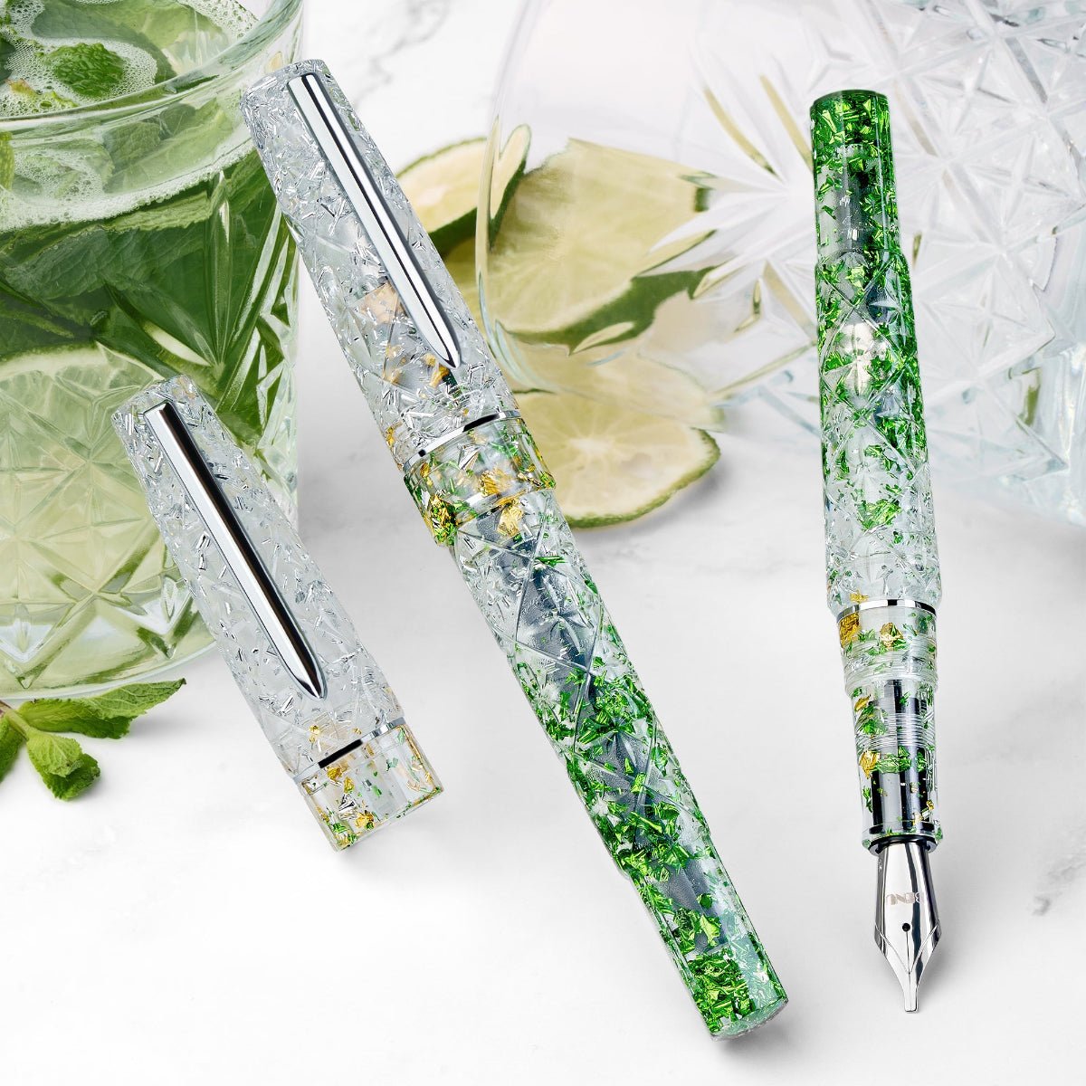Benu Cocktail Hour Fountain Pen - Mojito - Pen Boutique Ltd