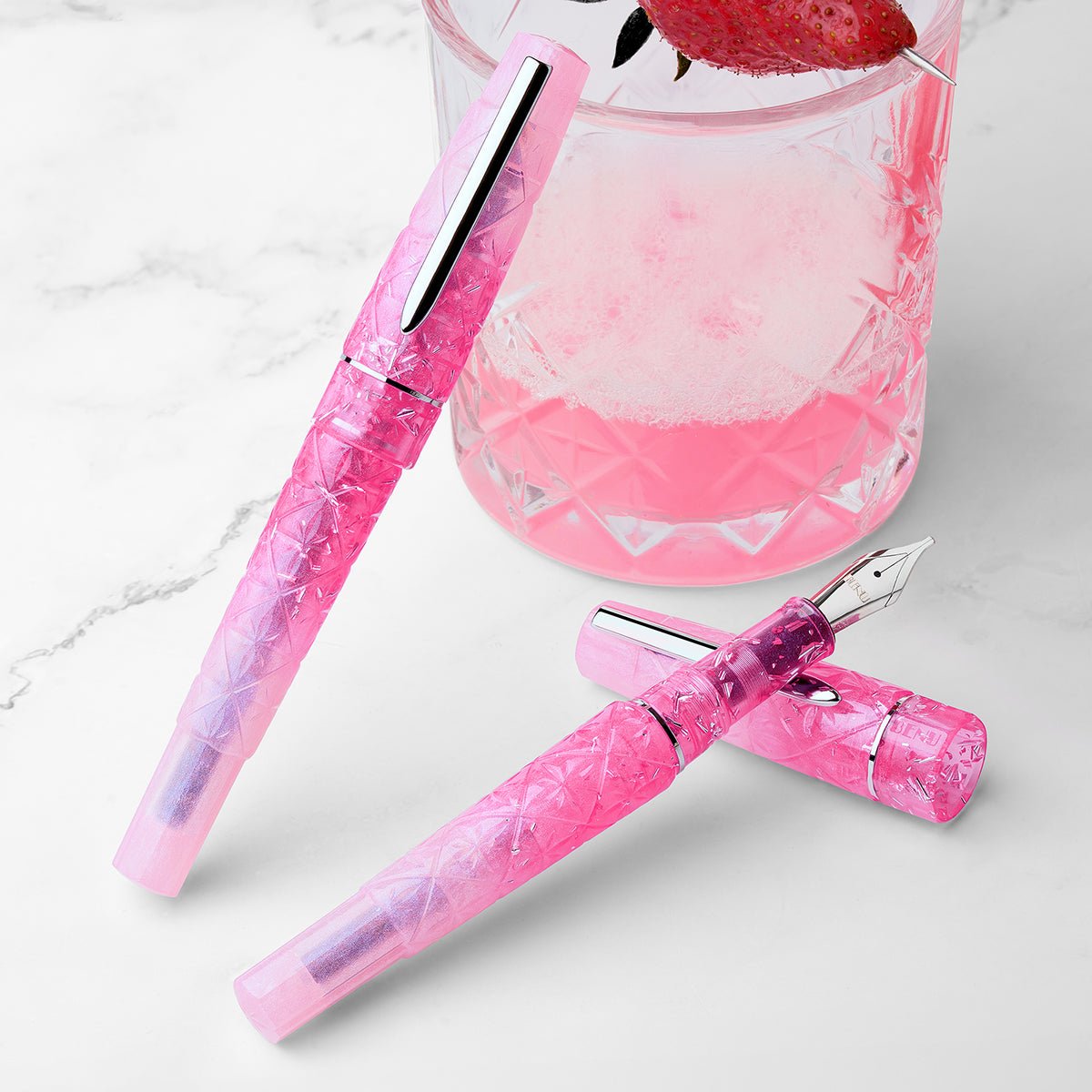 Benu Cocktail Hour Fountain Pen - Pink Lady - Pen Boutique Ltd