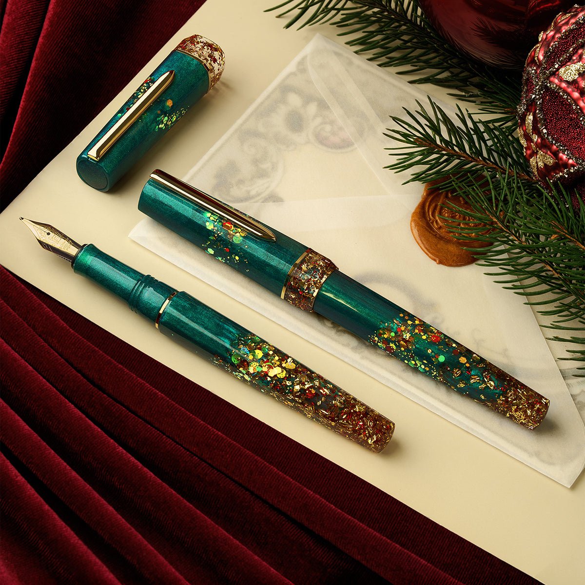 Benu Haute Fountain Pen - Tribute to Emerald Eve (Christmas Special Edition) - Pen Boutique Ltd